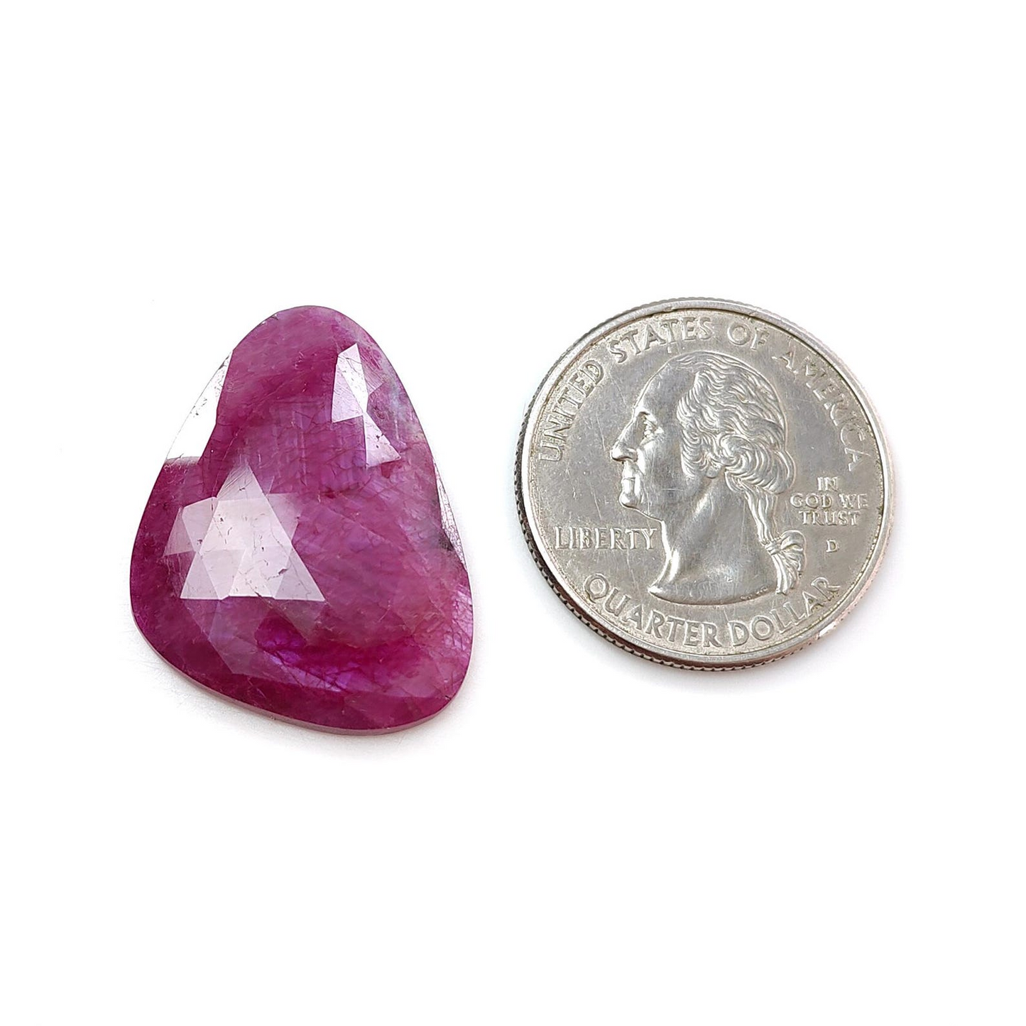 20.50cts Natural Untreated Ruby Gemstone Rose Cut Slices Fancy Shape