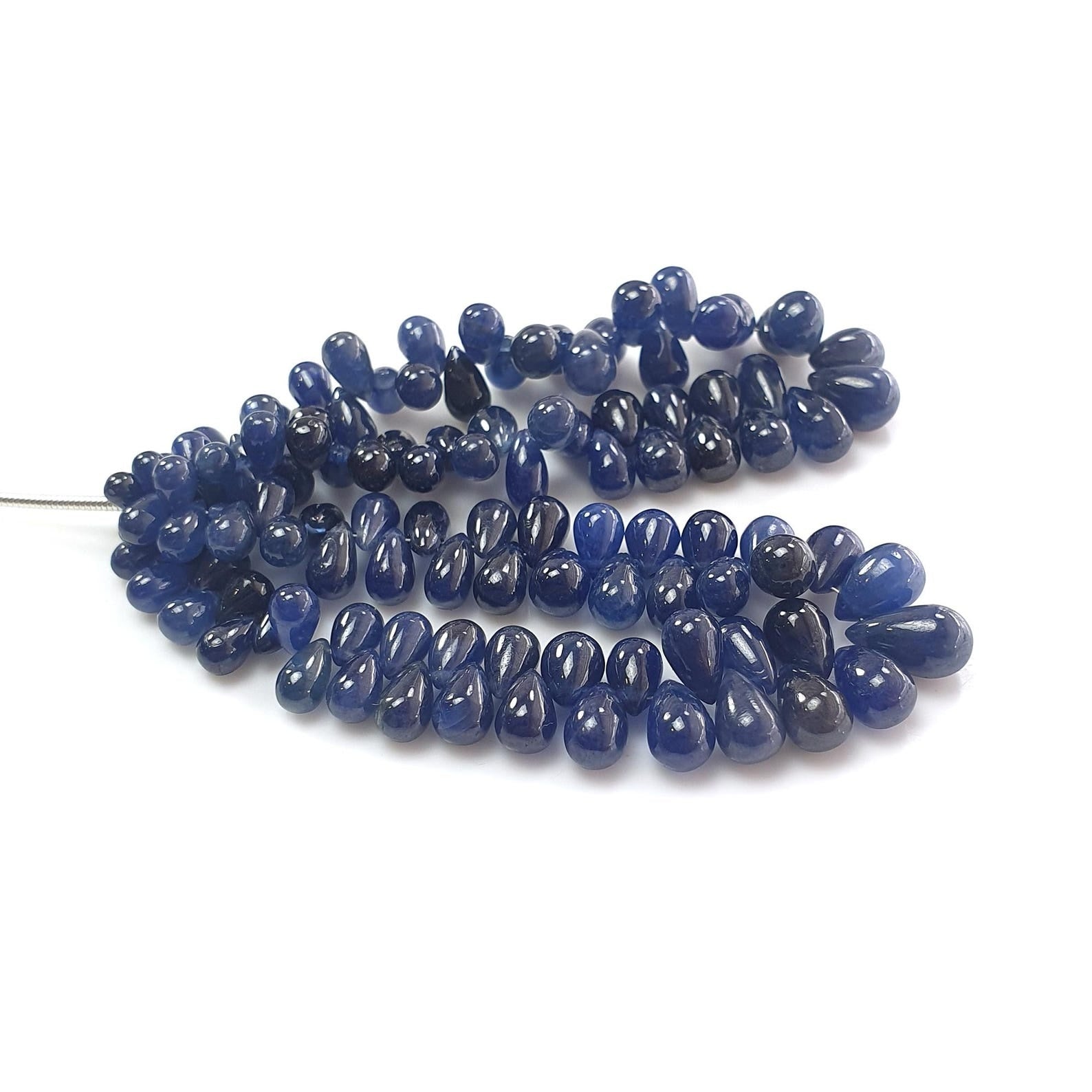 Blue Sapphire Plain Loose Beads