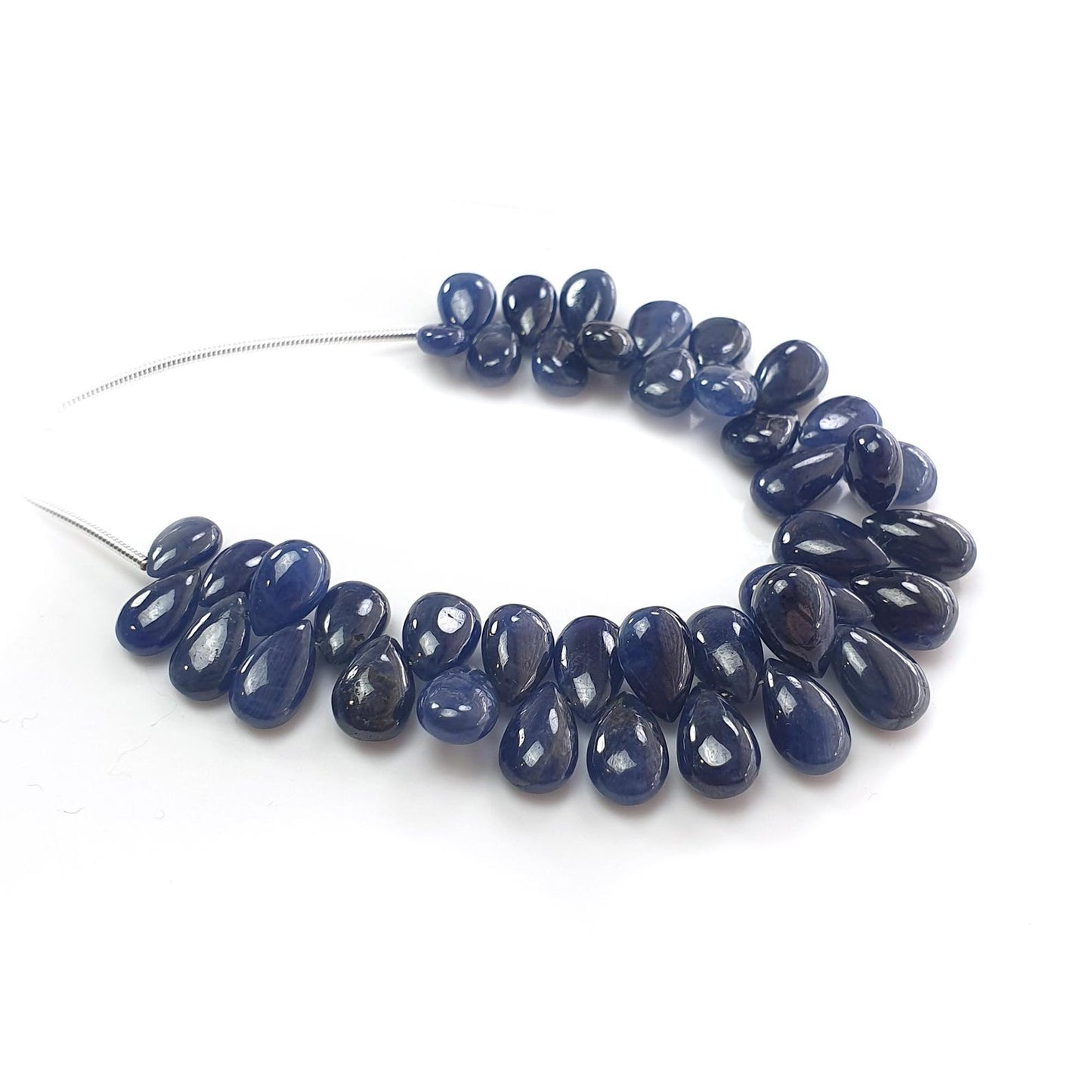 blue sapphire plain loose beads