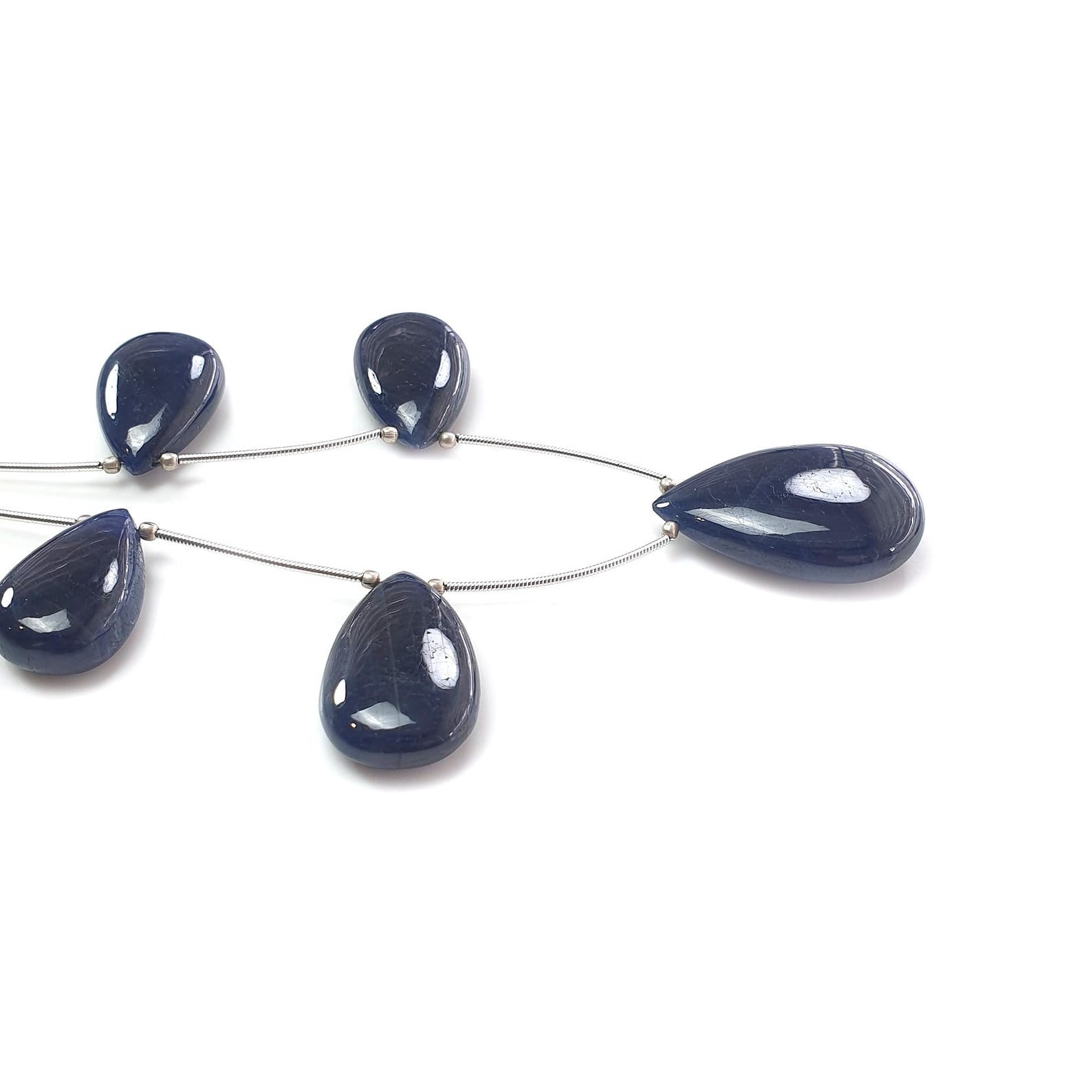 Blue Sapphire Plain Loose Beads 