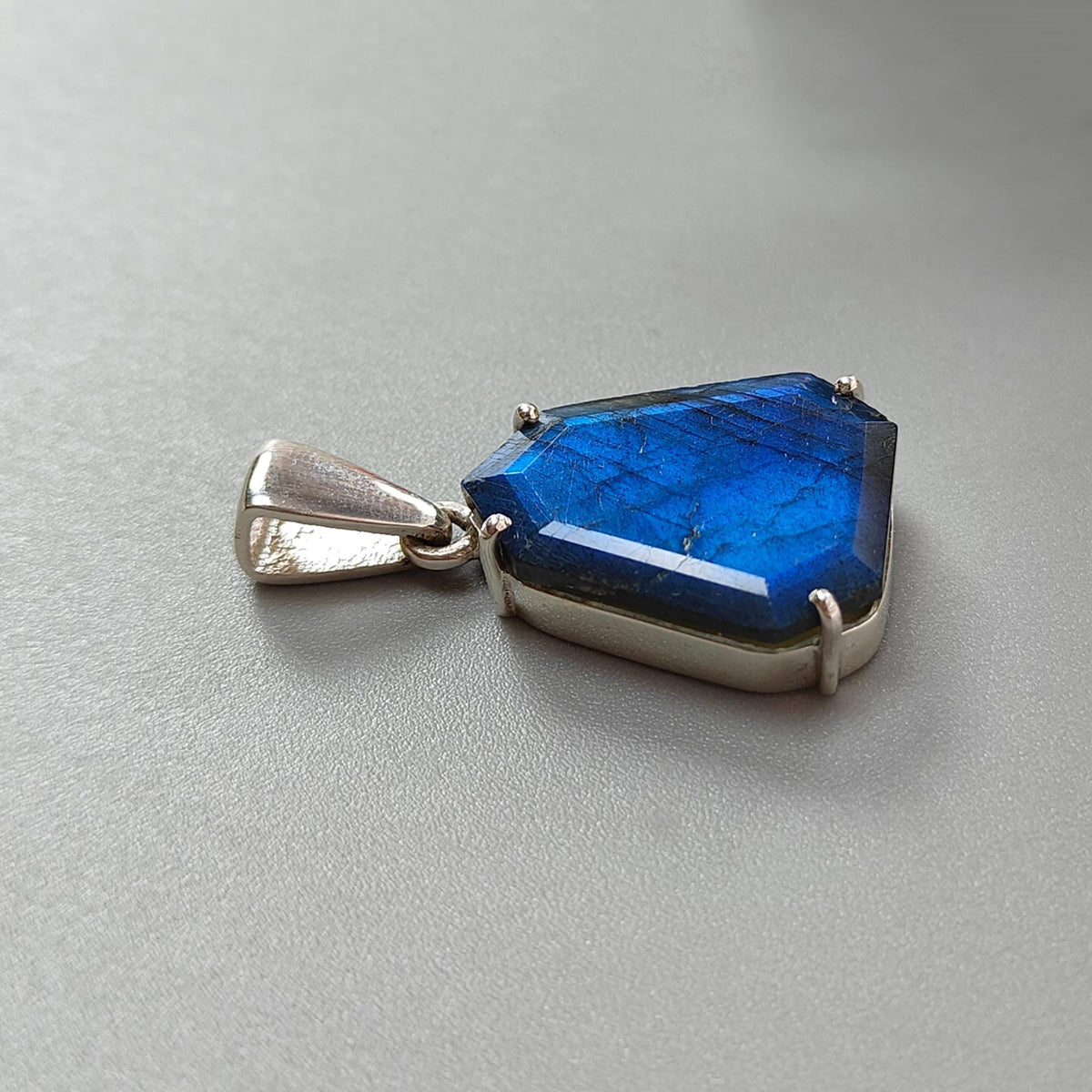 Faceted Labradorite Pendant