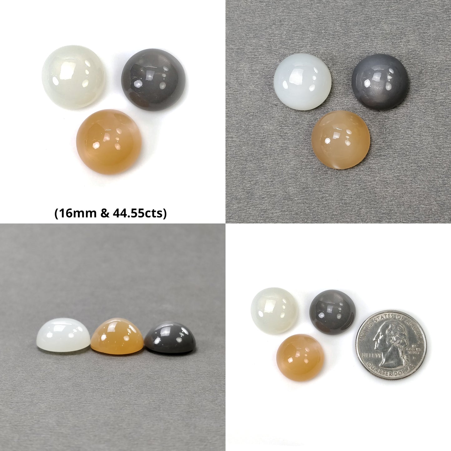 MOONSTONE Chrome DIOPSIDE QUARTZITE Gemstone Cabochon : Natural Untreated Round Uneven Shape Cabochon 3pcs 7pcs 14pcs Lots