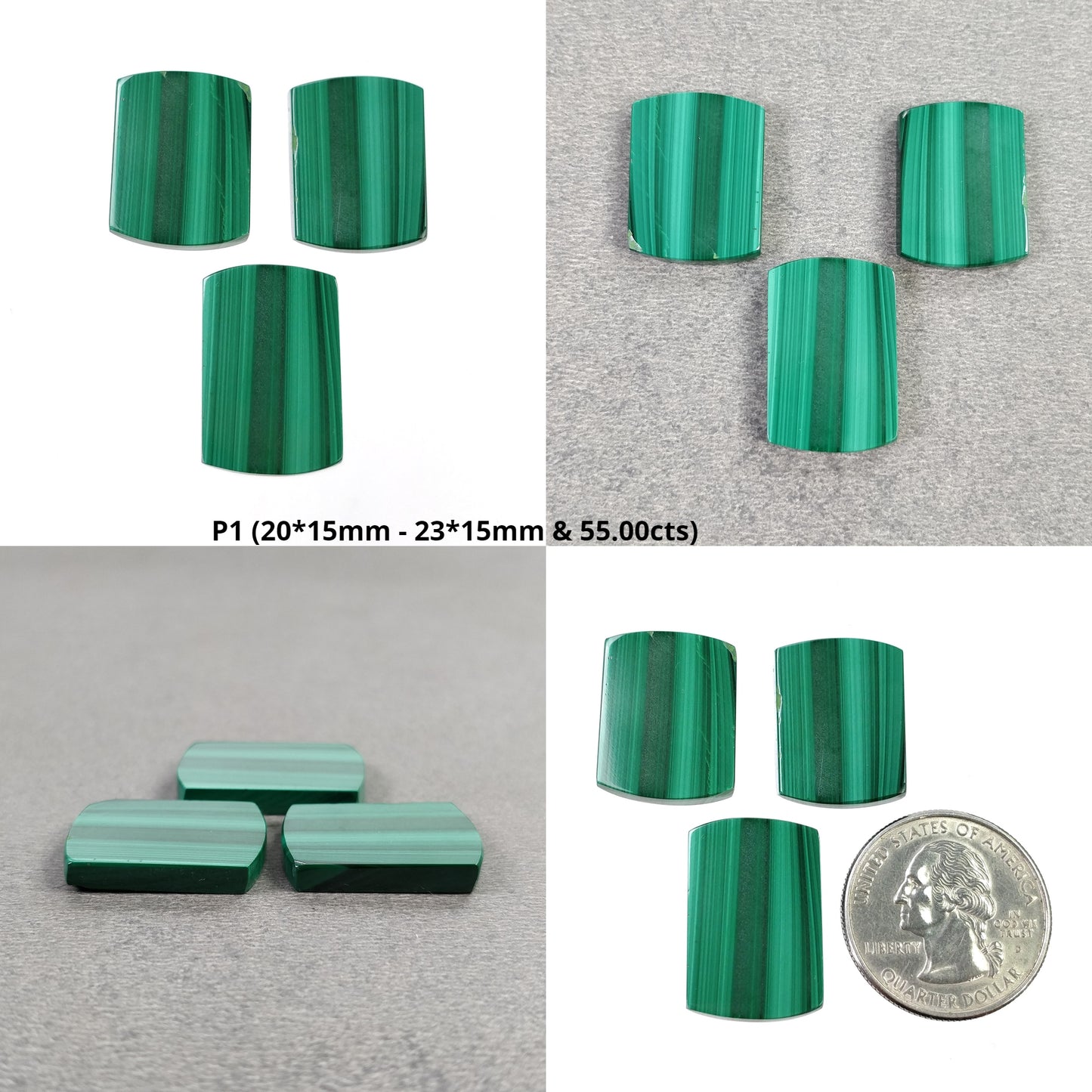 Malachite Flat Slices