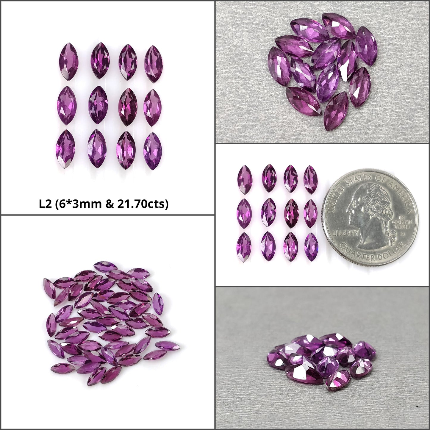 Marquise Shape Garnet