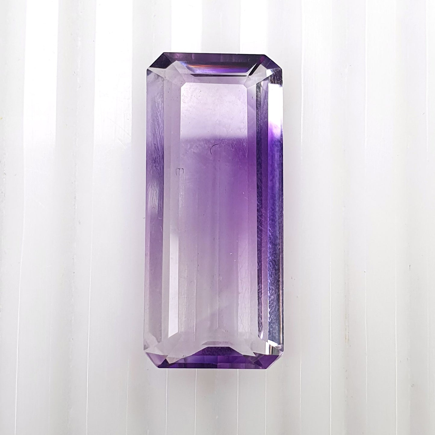 PURPLE AMETHYST Quartz Gemstone Normal Cut : 17.85ct Natural Untreated Amethyst Octagon Shape 13*29mm (With Video)
