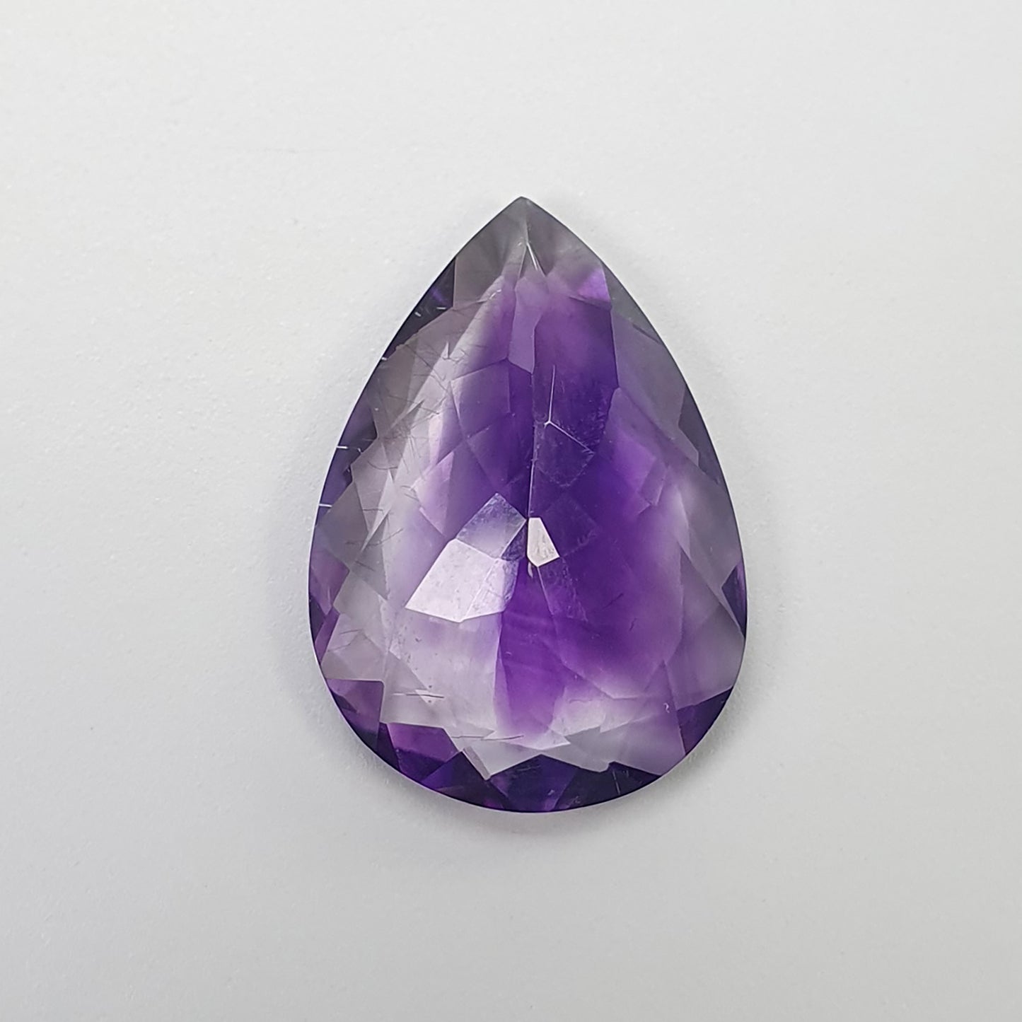 PURPLE AMETHYST Gemstone Normal Cut : 6.75cts Natural Untreated Amethyst Pear Shape 12*17mm (With Video)