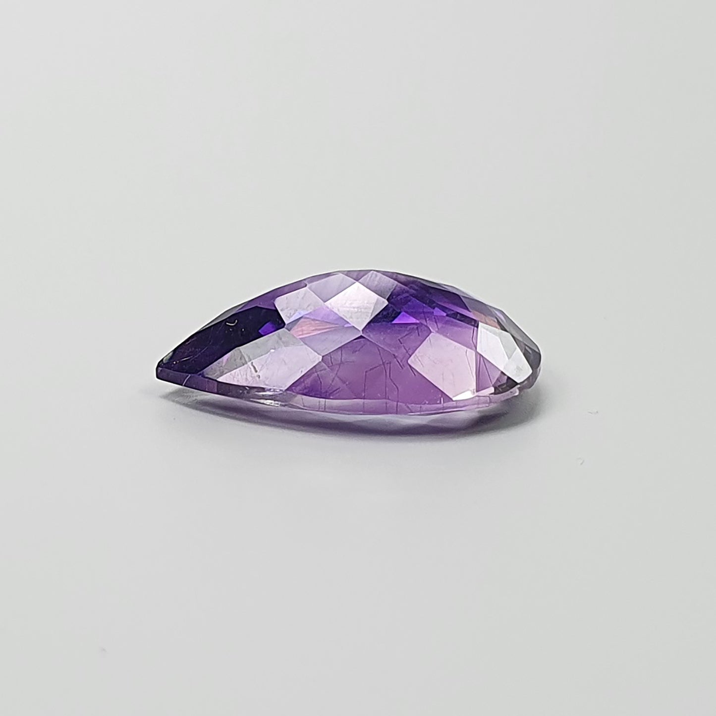 PURPLE AMETHYST Gemstone Normal Cut : 6.75cts Natural Untreated Amethyst Pear Shape 12*17mm (With Video)