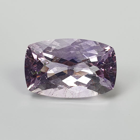 PURPLE RUTILE AMETHYST Quartz Gemstone Normal Cut : 20.03cts Natural Untreated Amethyst Cushion Shape 22*14mm (With Video)
