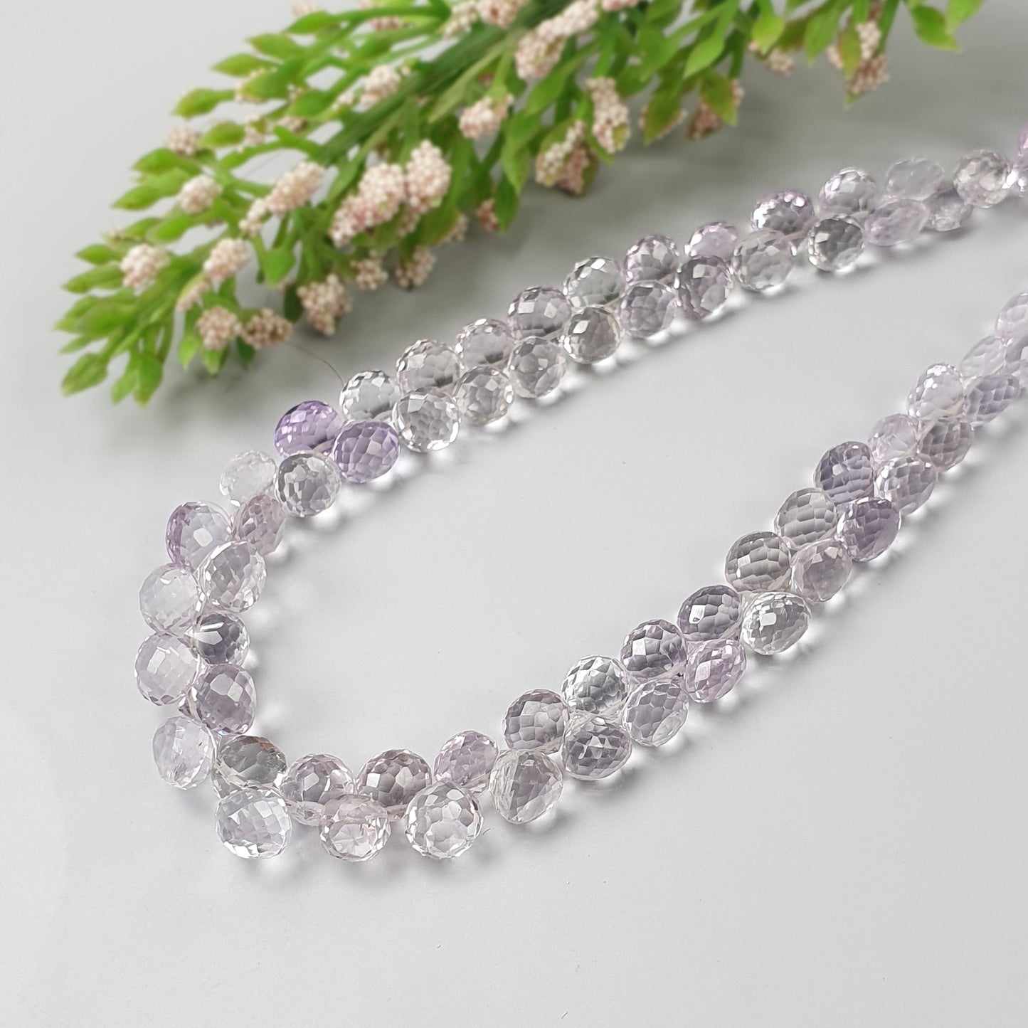 AMETHYST Gemstone Checker Cut Loose BEADS : Natural Untreated Purple Amethyst Loose Tear Drops Heishe Statement Beads