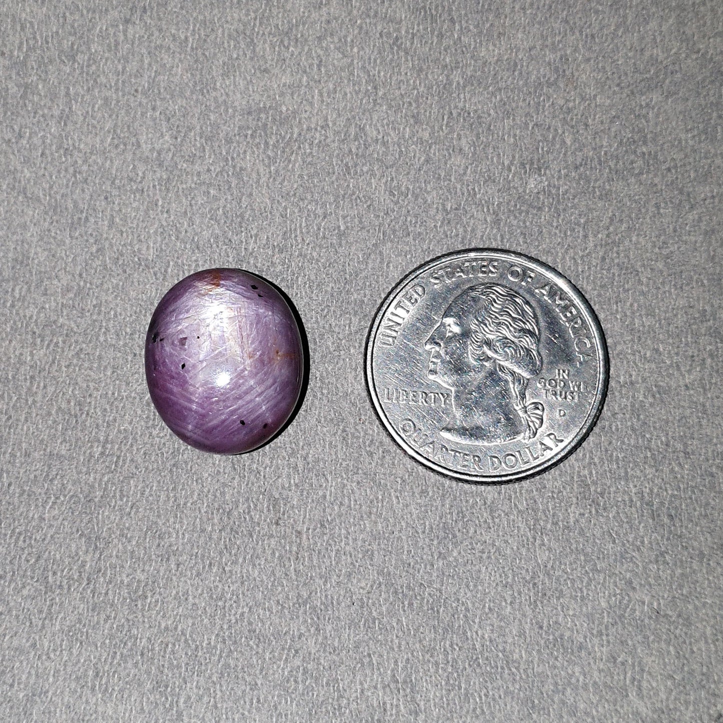 Star Sapphire Gemstone Cabochon : 32.30cts Natural Untreated Pink Sapphire Both Side 6Ray Star Oval Shape Briolette 19*16mm