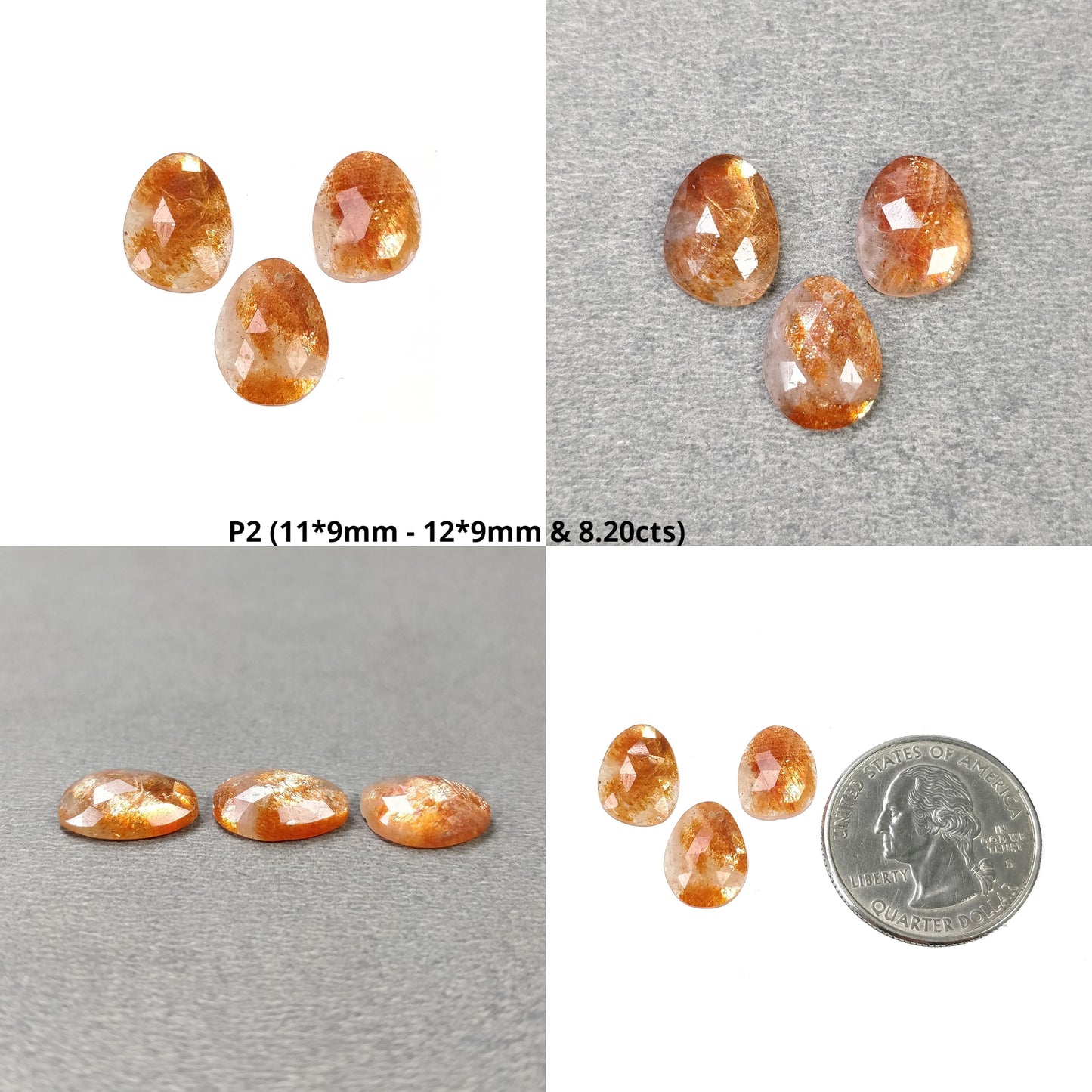 Chatoyant Orange Sunstone