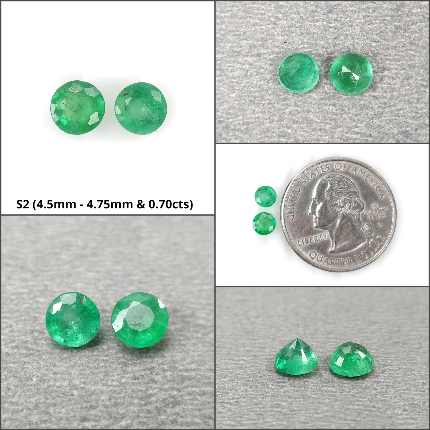 Round Shape Emerald