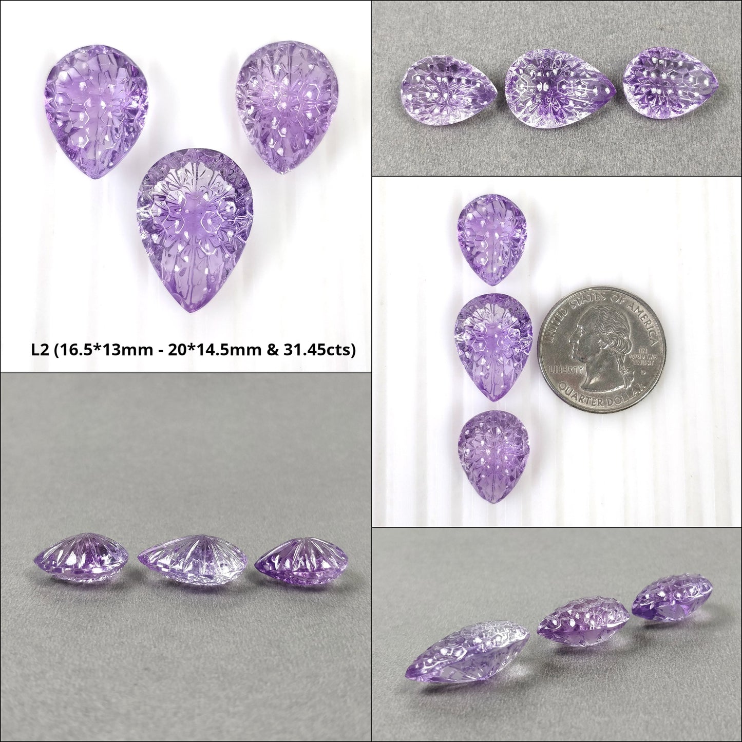 Heart Shape Amethyst