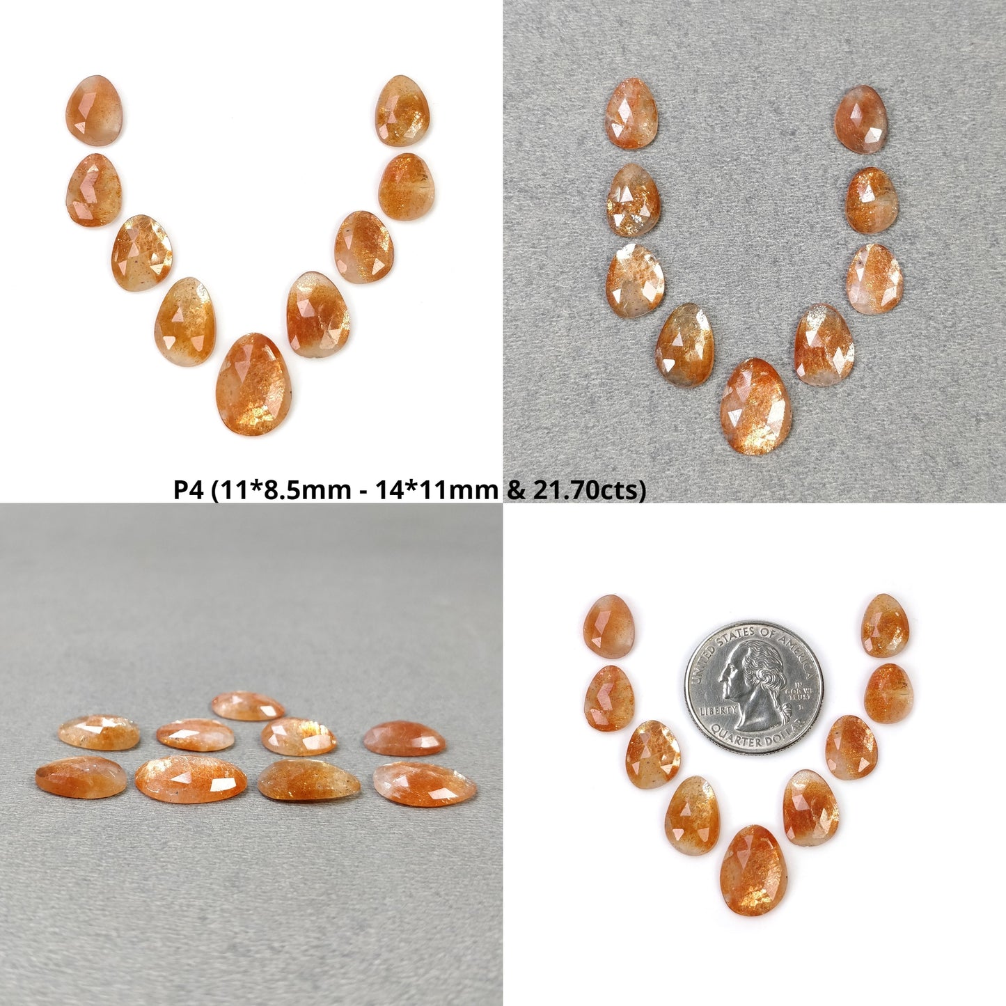 Rose Cut Sunstone