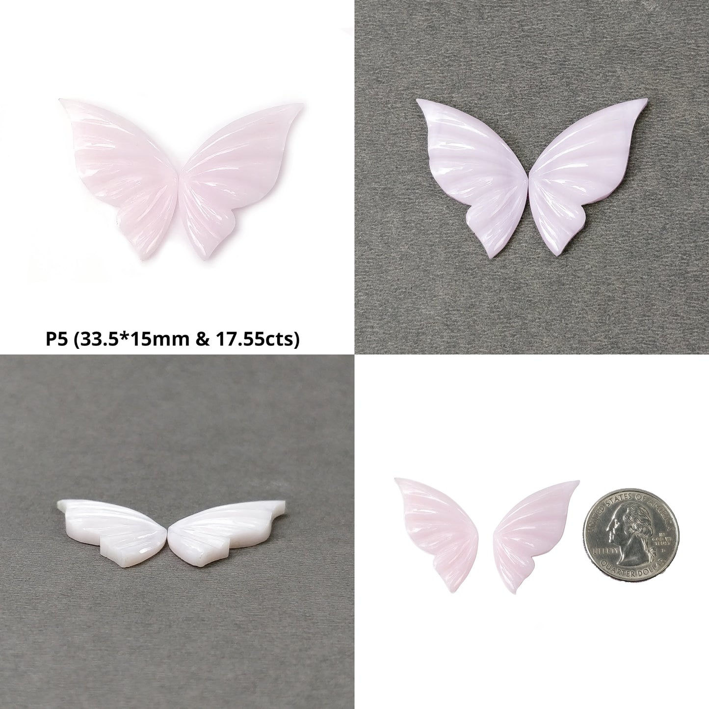Pink Opal Butterfly