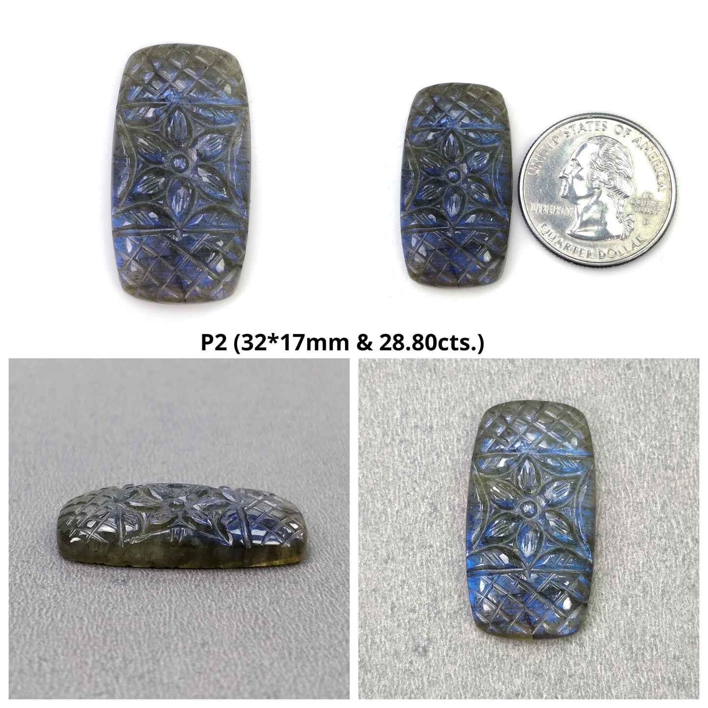 Cushion Shape Labradorite