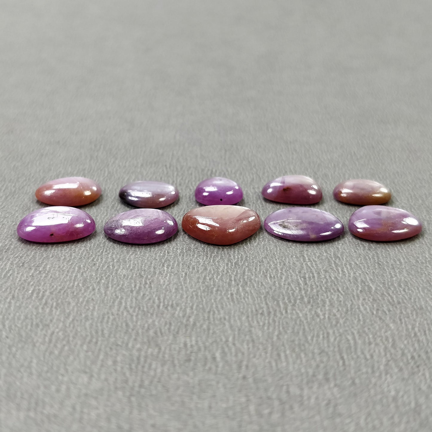 MULTI Sheen SAPPHIRE Gemstone Cabochon : 30.35cts Natural Untreated Sapphire Uneven Shape  8mm - 13*10.5mm 10pcs (With Video)