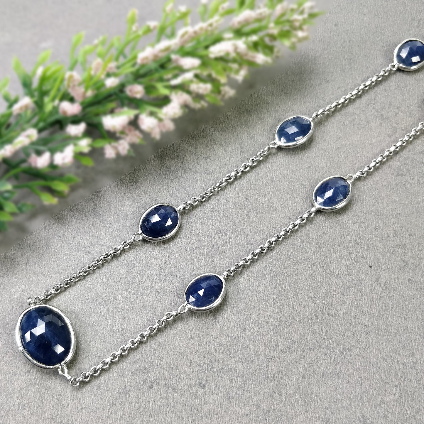 Blue Sapphire Necklace