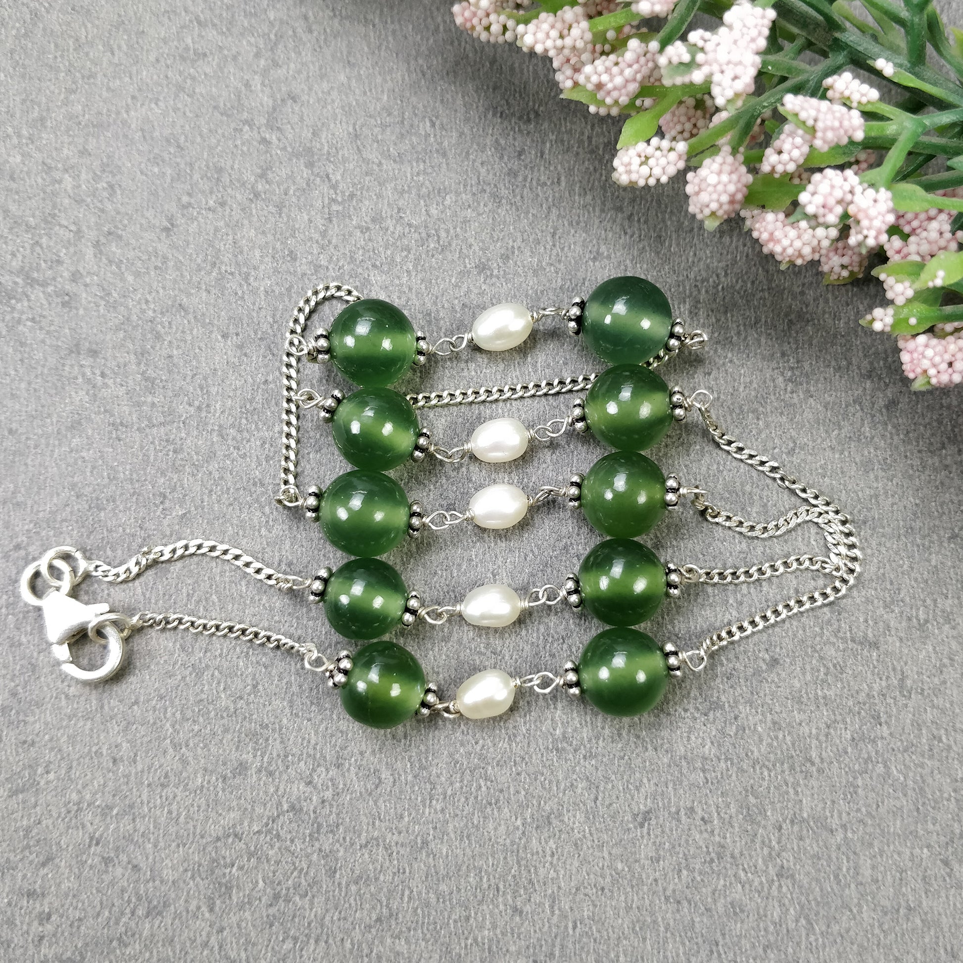 Serpentine Gemstone Necklace