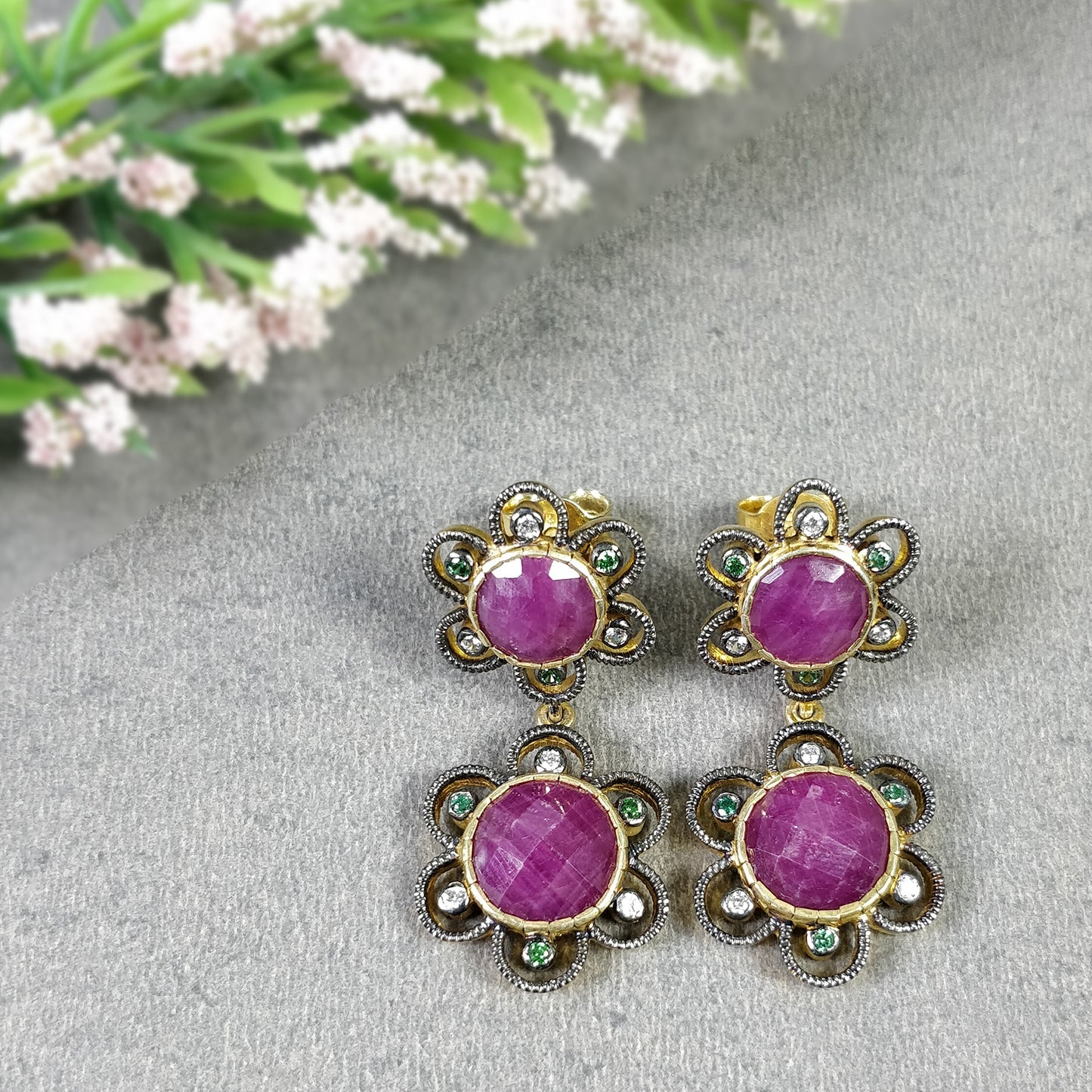 Checker Cut Earrings