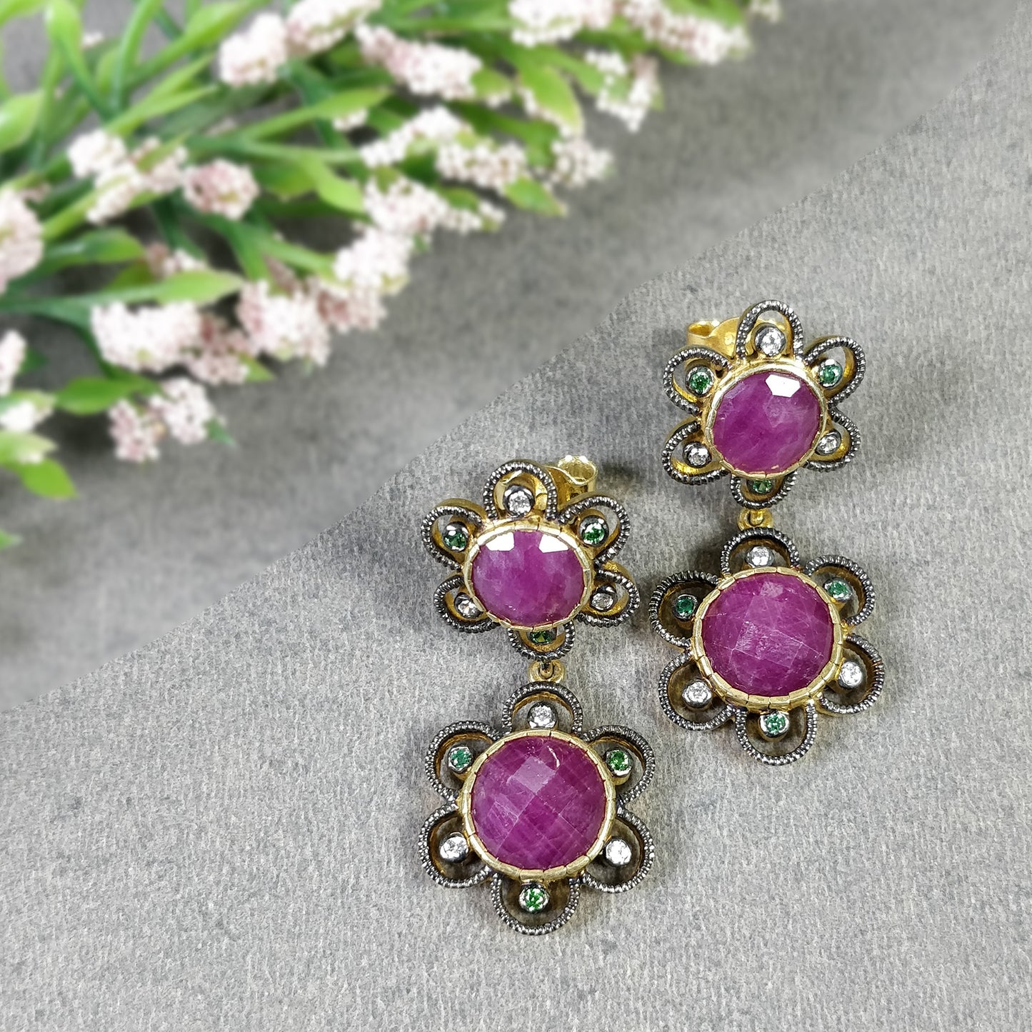 Ruby Earrings