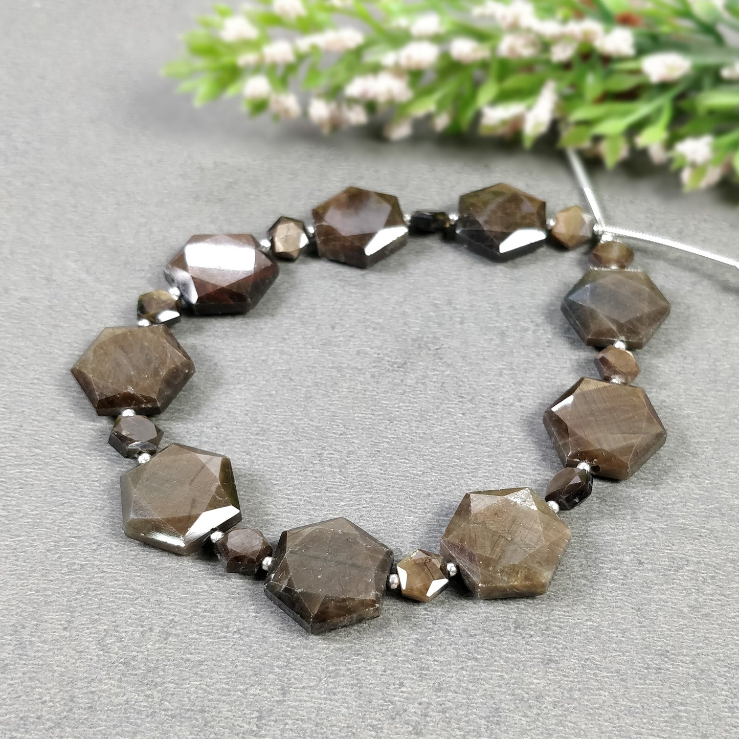 Chocolate sapphire Beads