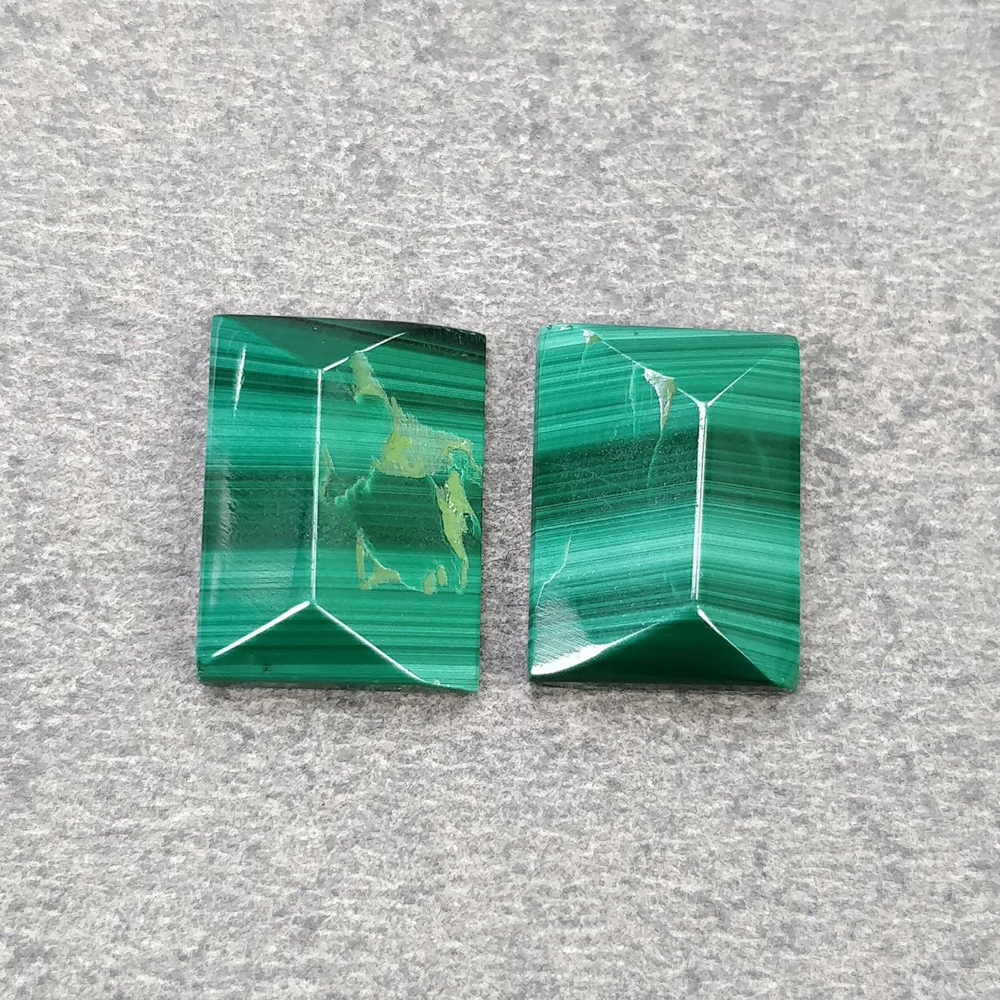 Rectangle Shape Malachite