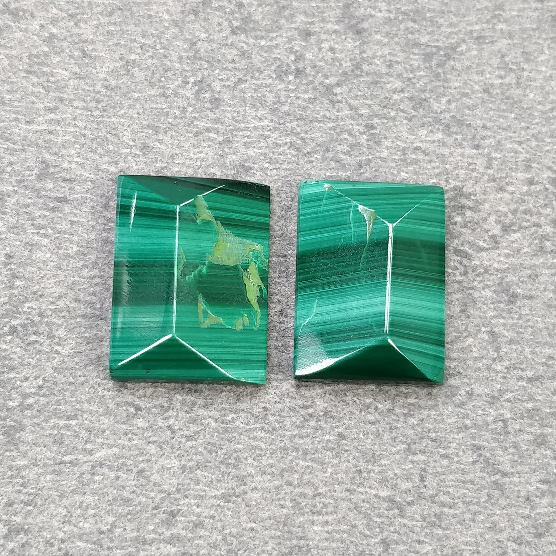 Rectangle Shape Malachite