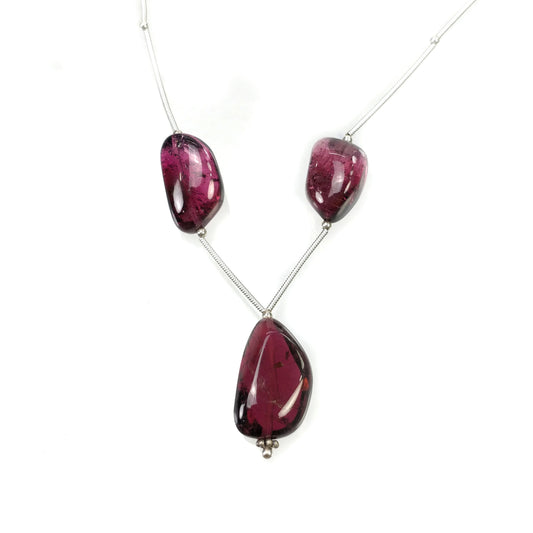 RUBELLITE TOURMALINE Gemstone Loose Beads : 66.60cts Natural Untreated Tourmaline Uneven Plain Nuggets 12*17mm - 22*13mm