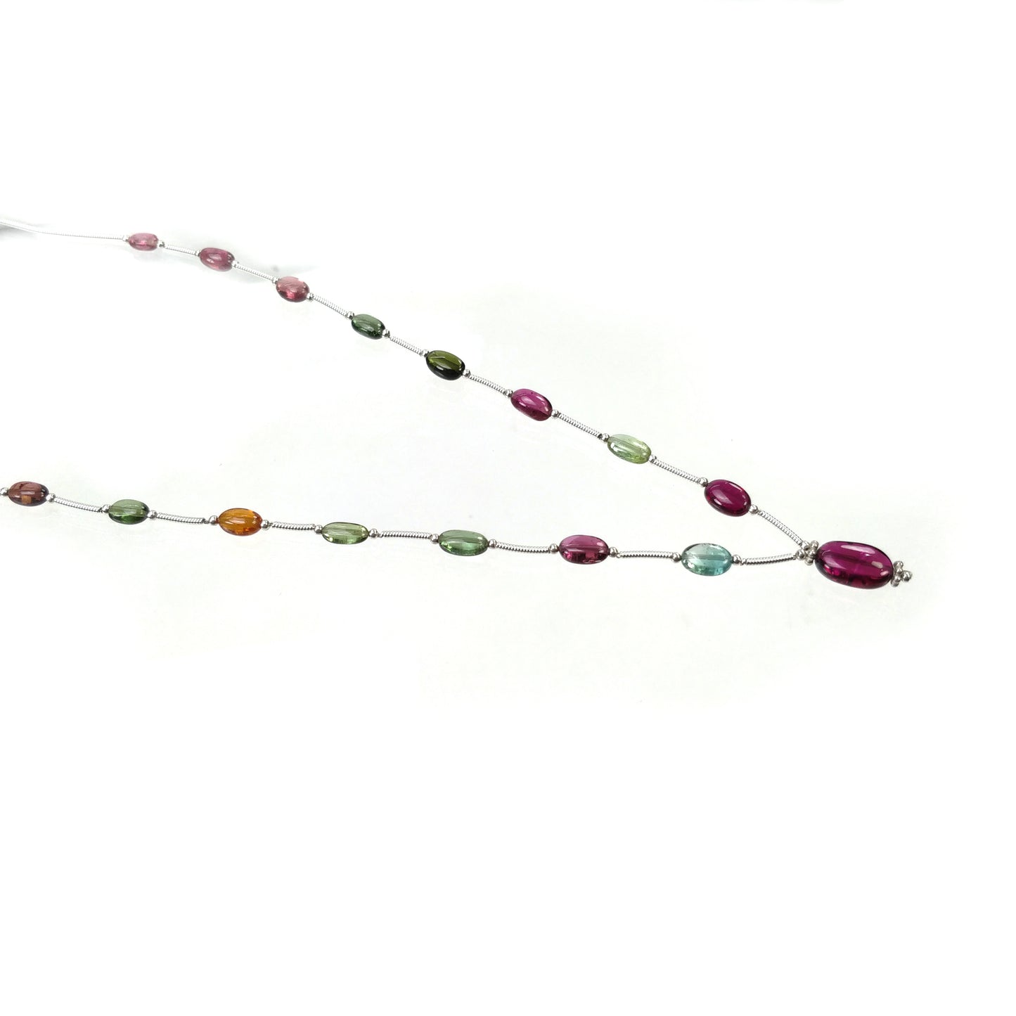Watermelon TOURMALINE Gemstone Loose Beads: 19.75cts Natural Multi Color Tourmaline Oval Plain Nuggets 6*4.5mm-11.5*7.5mm 11.5"
