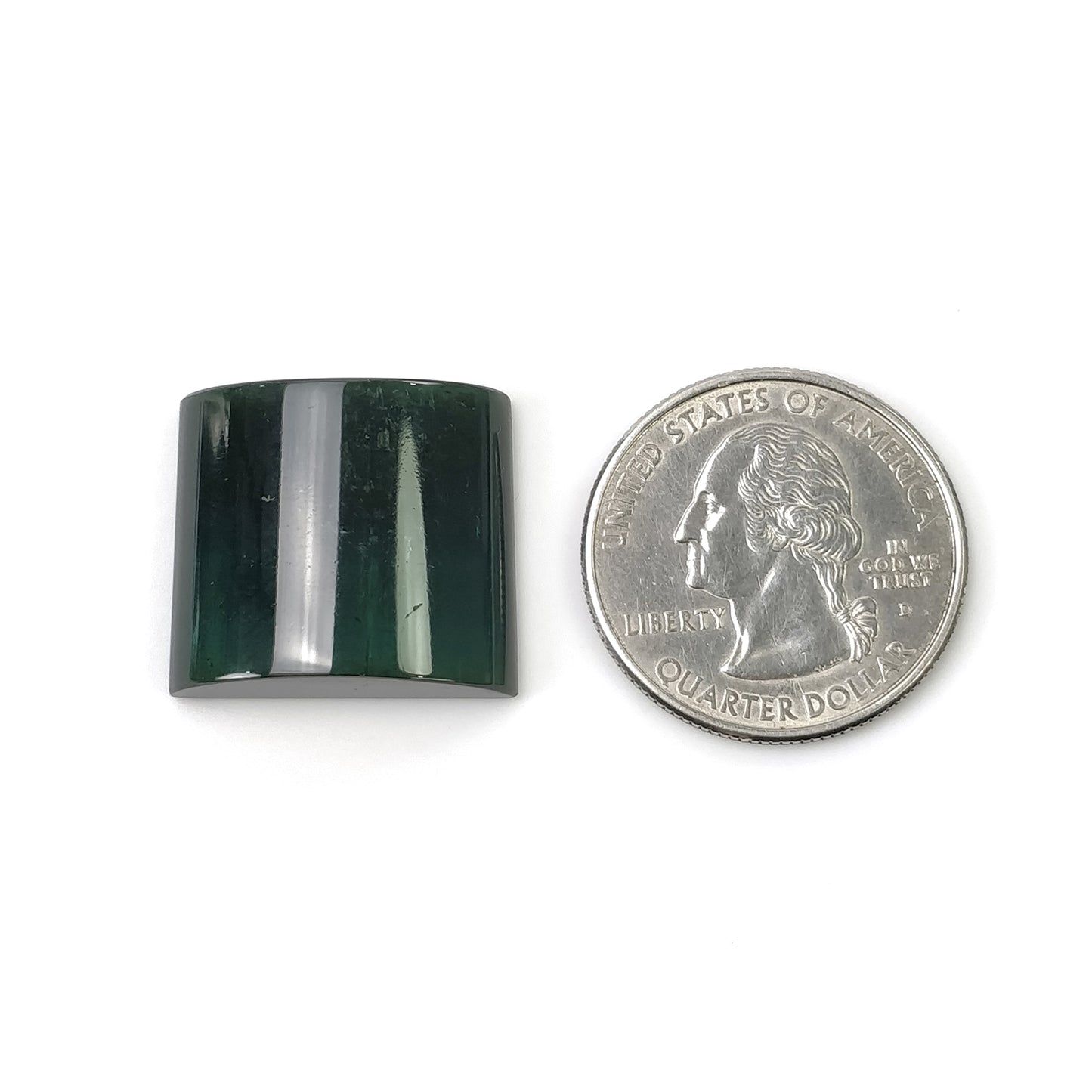 GREEN TOURMALINE Gemstone Cabochon : 36.75cts Natural Untreated Watermelon Tourmaline Uneven Shape 20*22mm