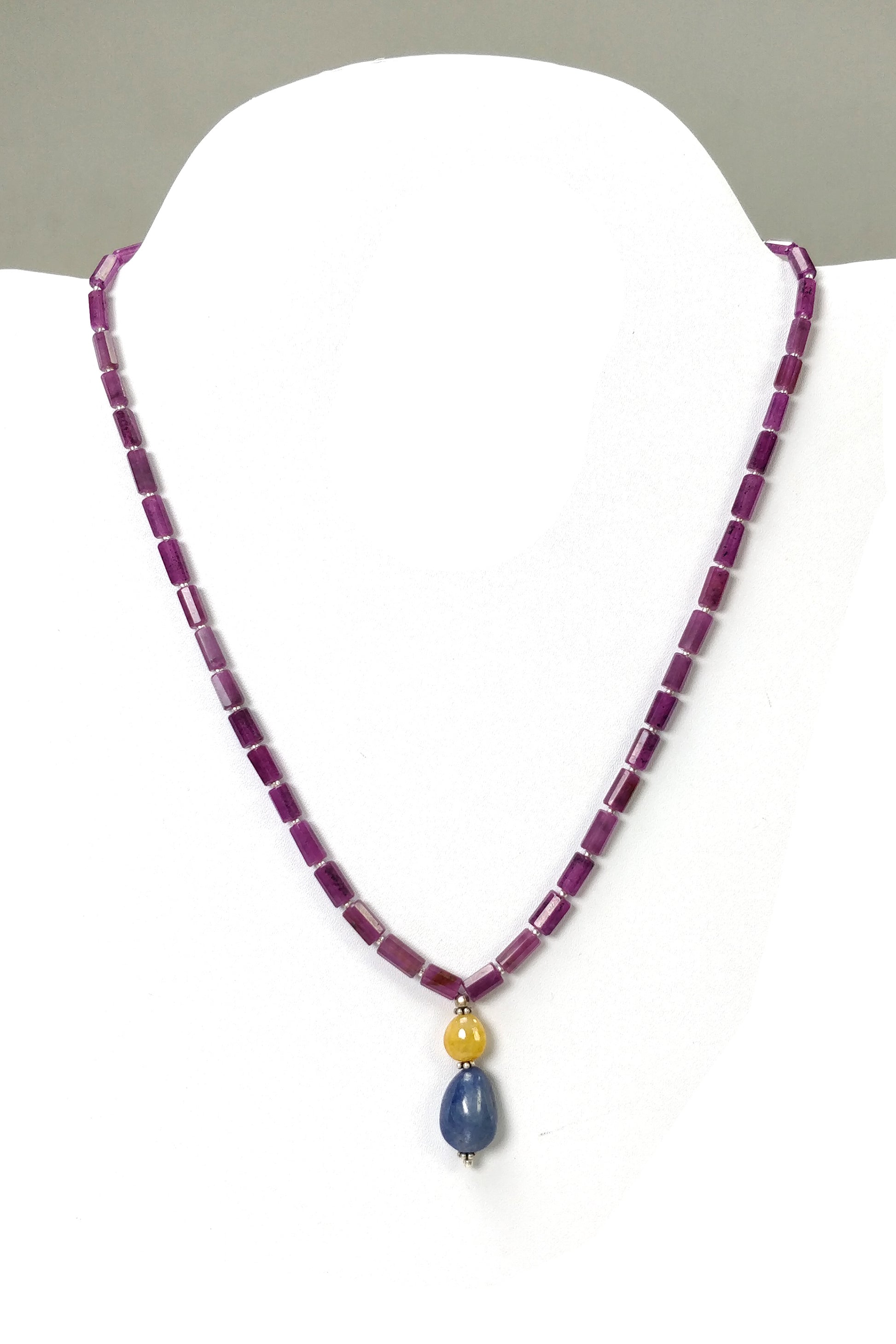 Pink Sapphire Necklace