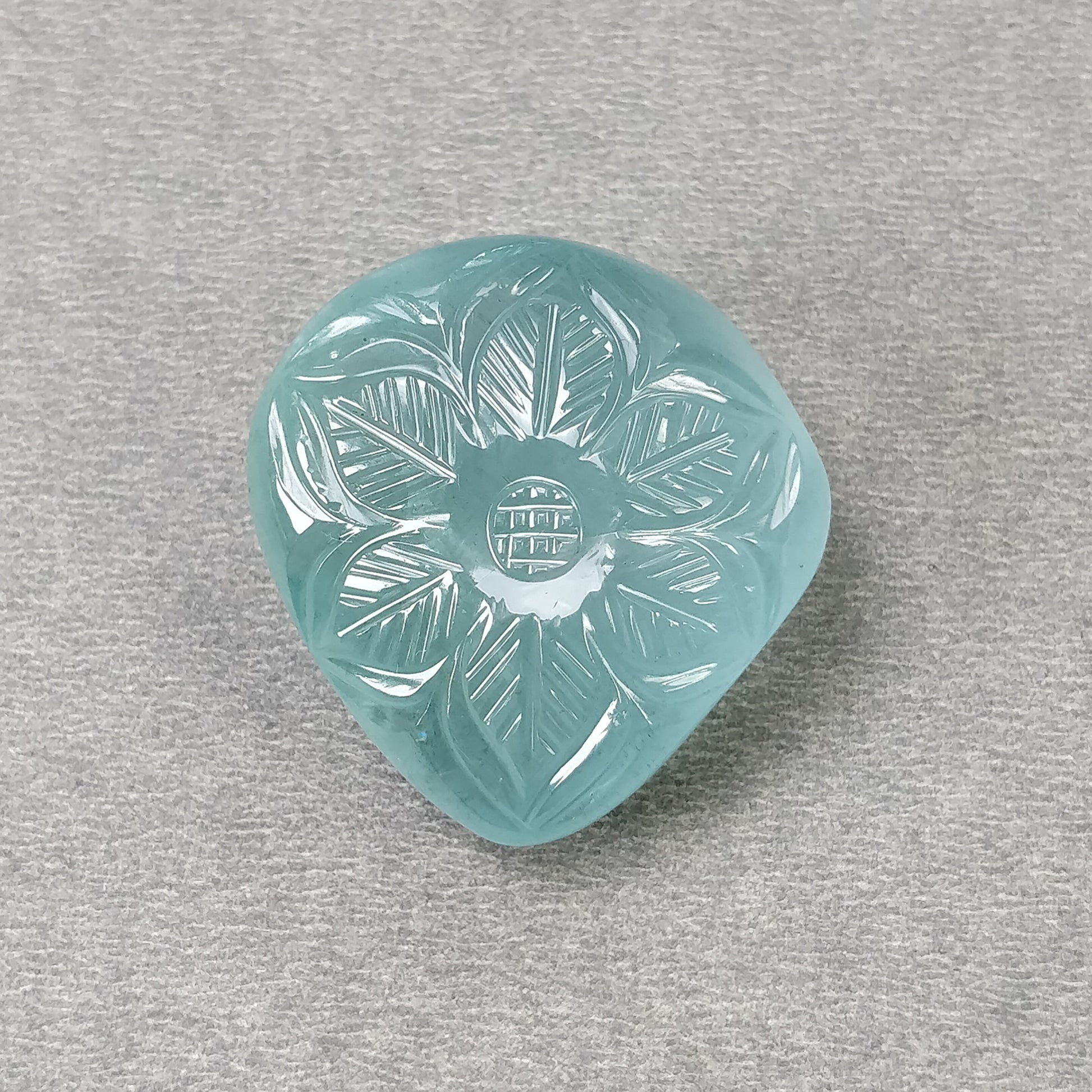Hand Carved Aqua
