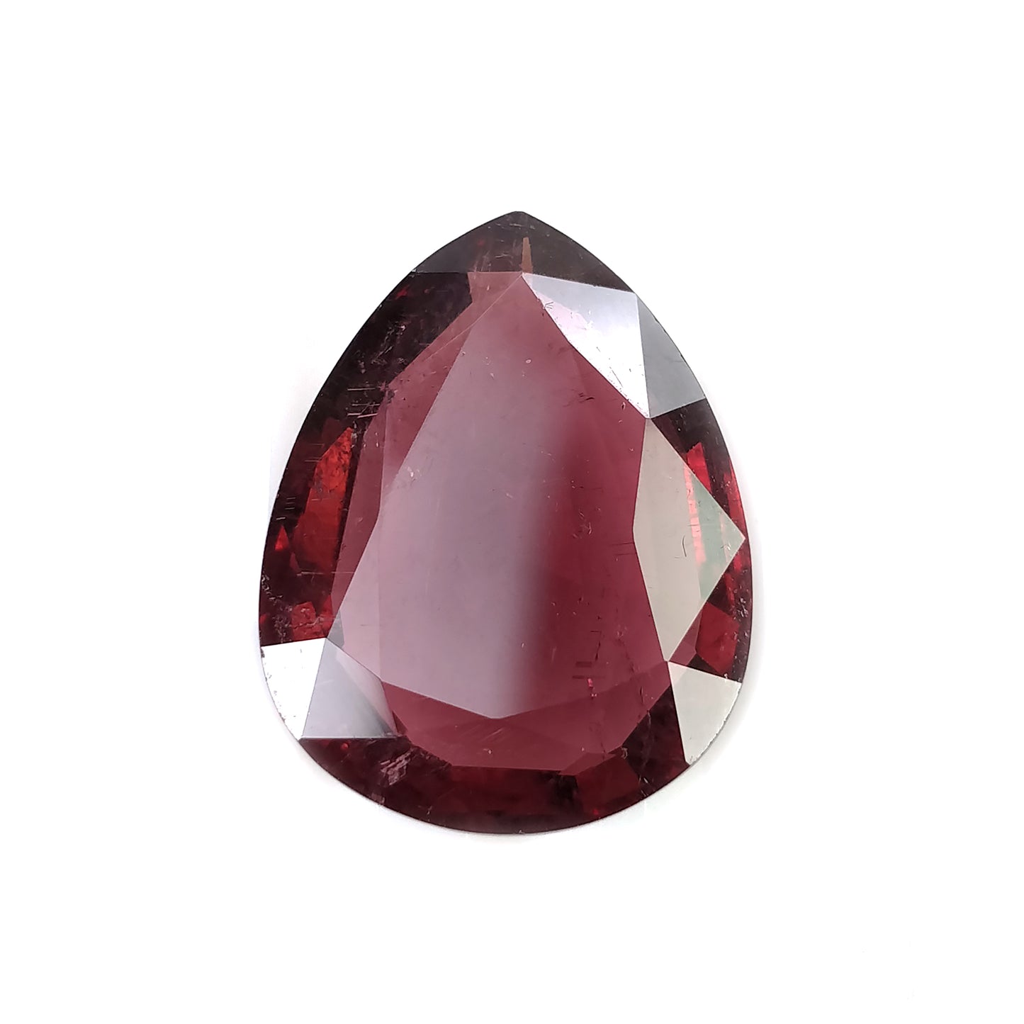 Rubellite Tourmaline Gemstone Normal Cut : 20.20cts Natural Untreated Unheated Tourmaline Pear Shape 23*18mm