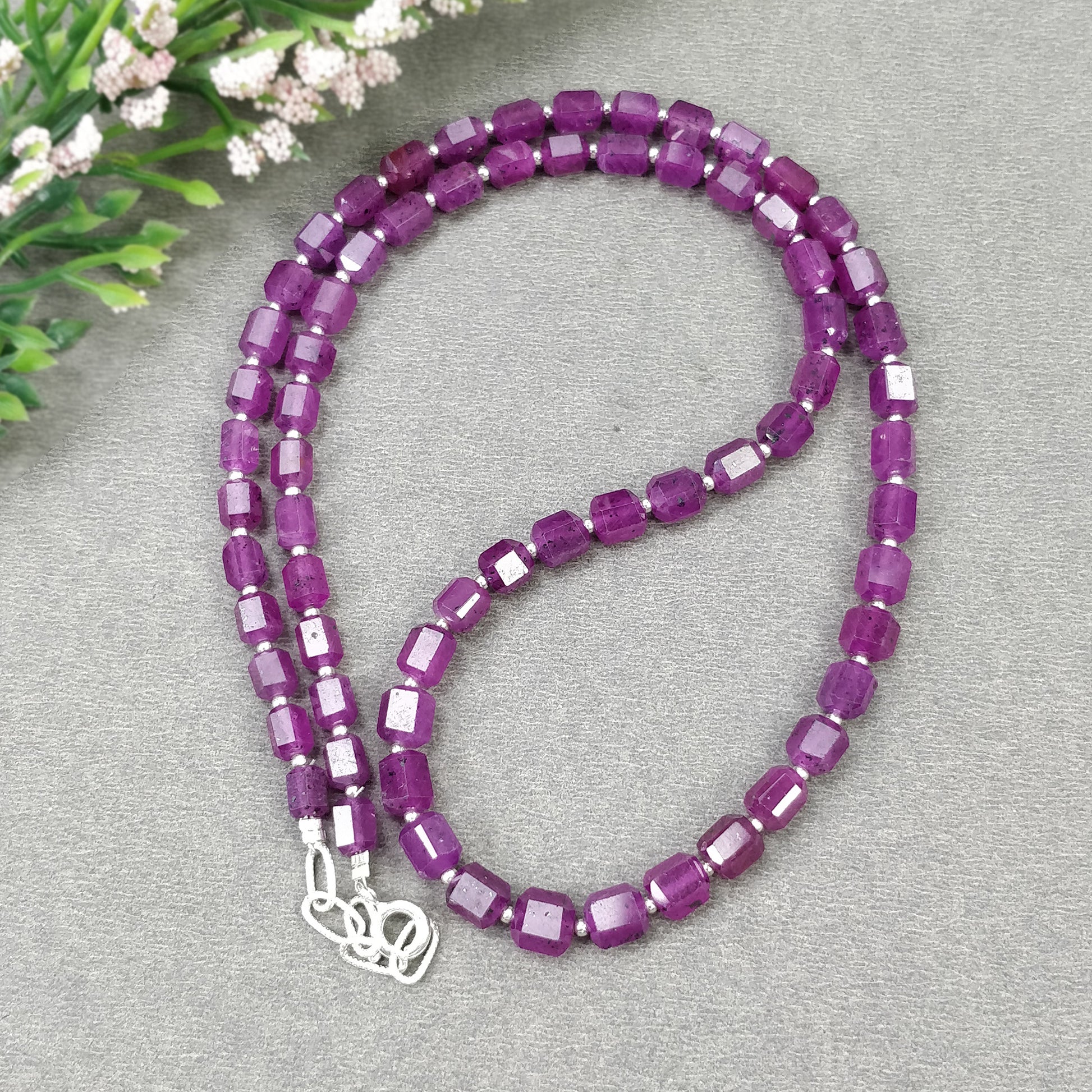 Pink Sapphire Necklace