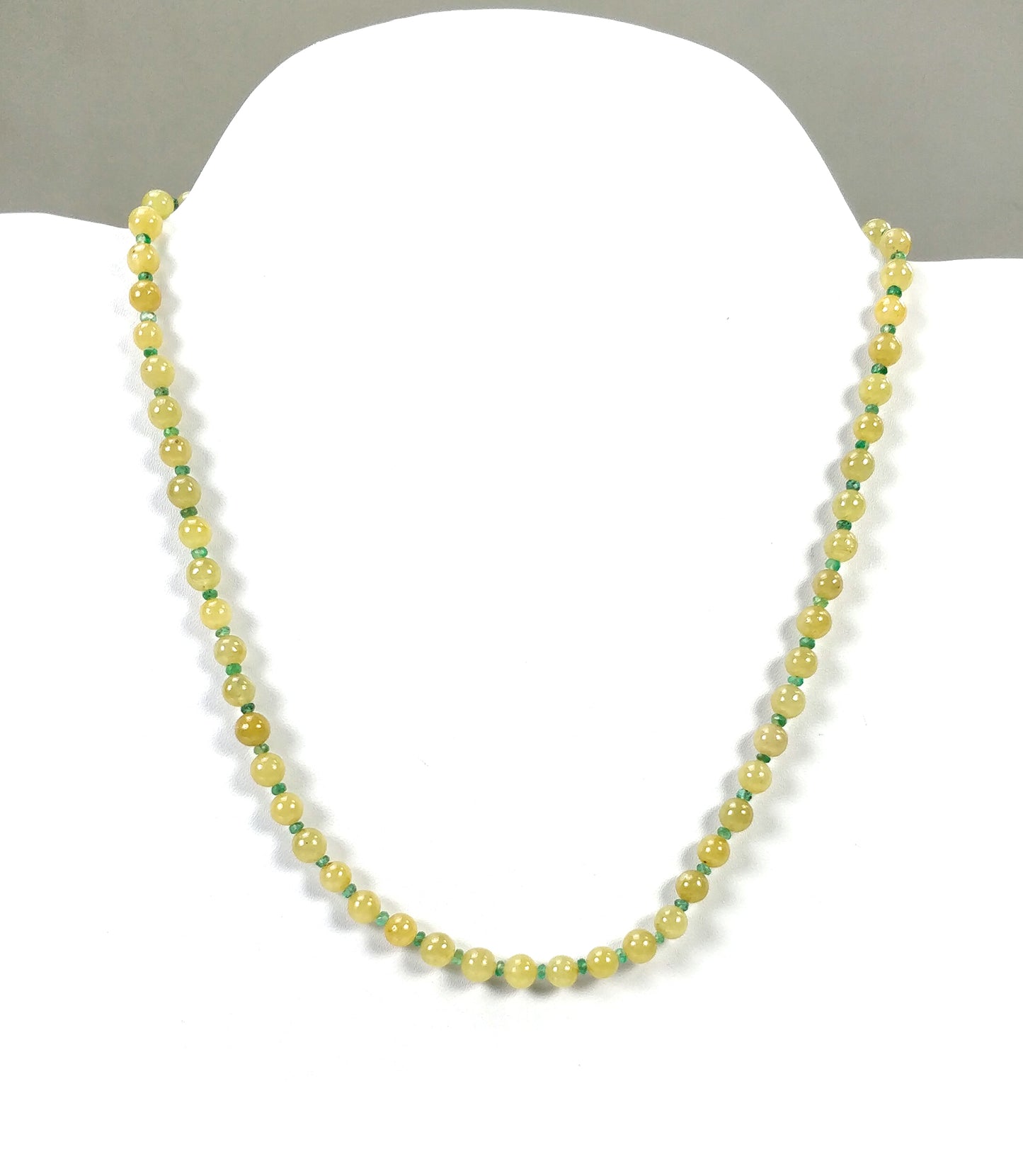 Yellow And Blue SAPPHIRE EMERALD RUBY Gemstone Necklace : Natural Sapphire Round Shape Plain & Faceted Necklace 3mm - 6mm 18"