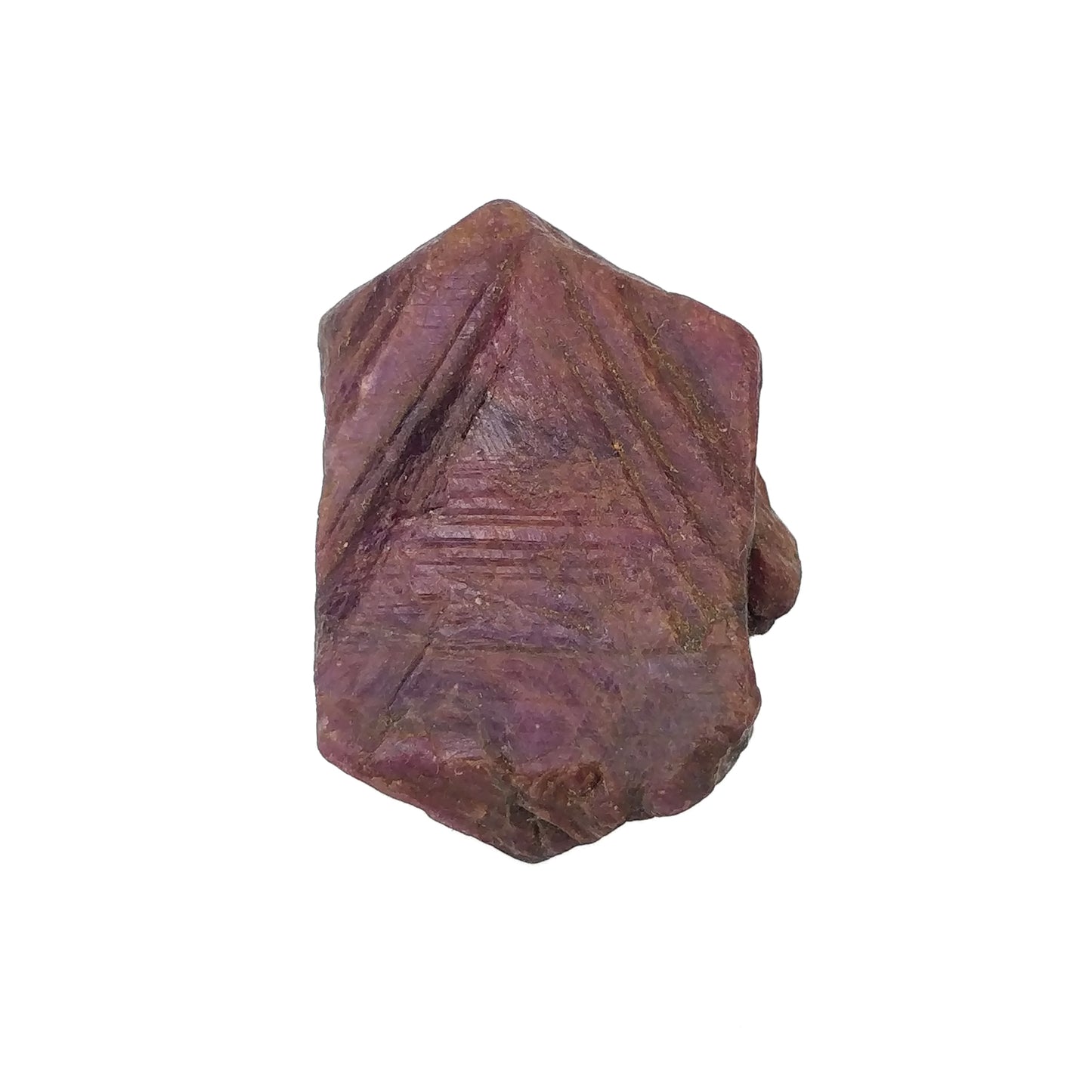 Record Keeper Ruby Gemstone Crystal : Natural Untreated Unheated Red Ruby Triangle Formative Specimen