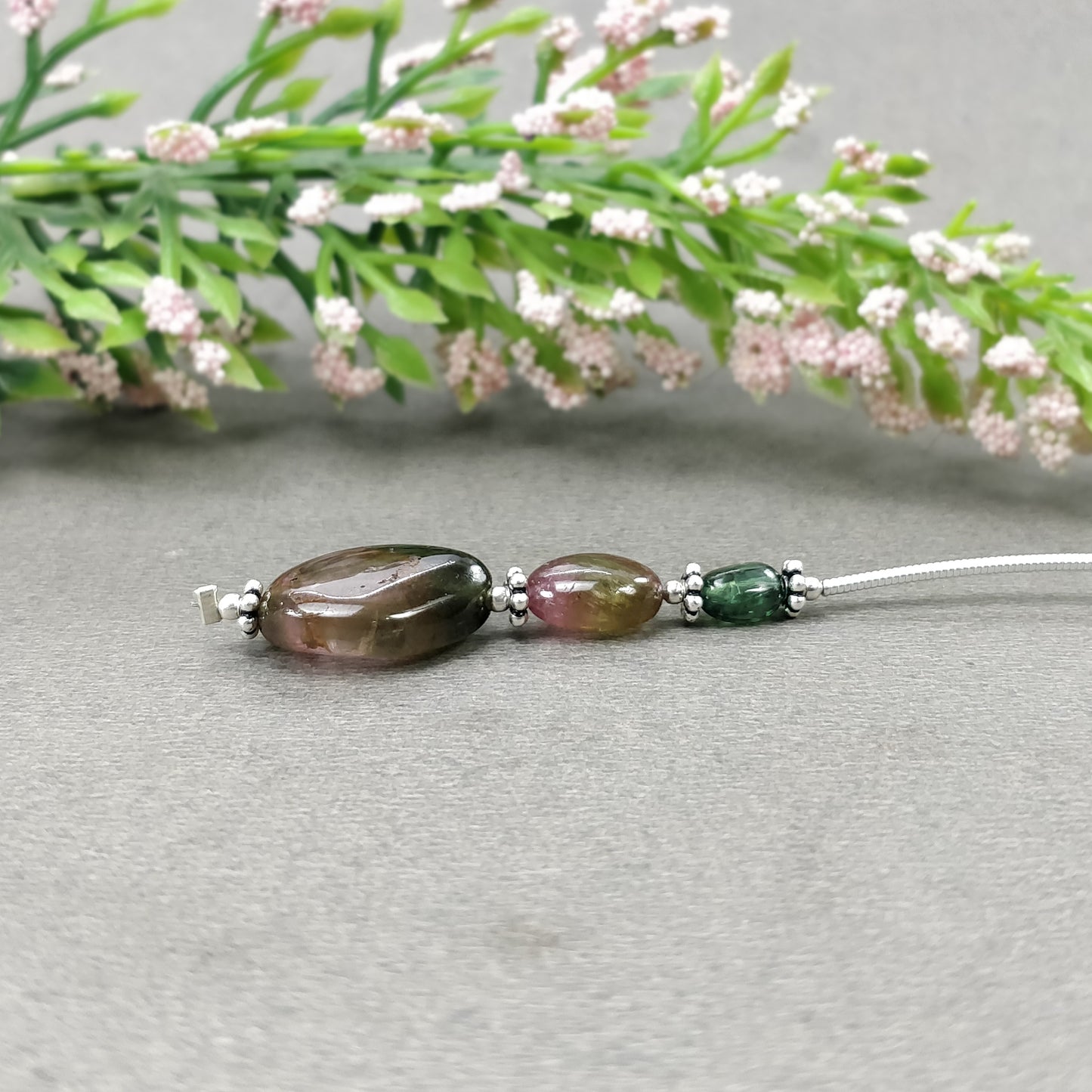 Tourmaline Gemstone Loose Beads : Natural Untreated Bi-Color Tourmaline Uneven Shape Plain Nuggets