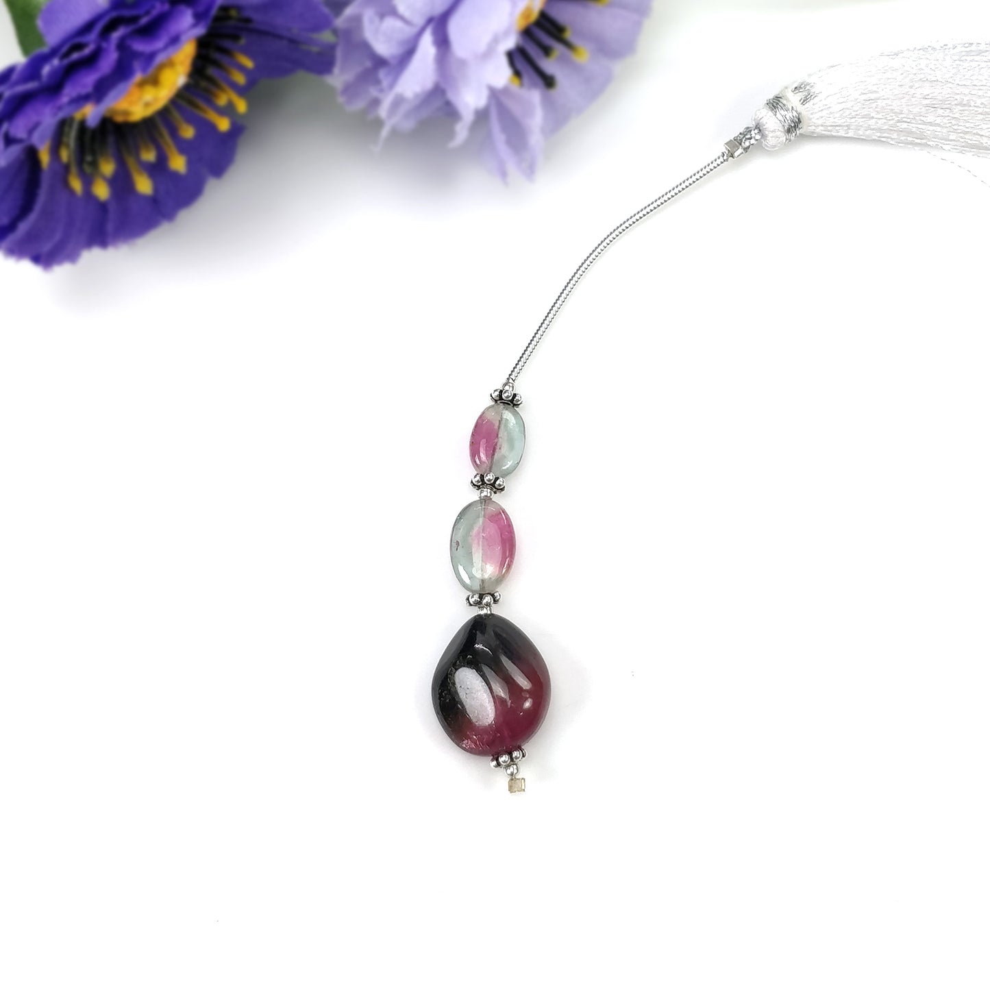 Tourmaline Gemstone Loose Beads : Natural Untreated Bi-Color Tourmaline Uneven Shape Plain Nuggets