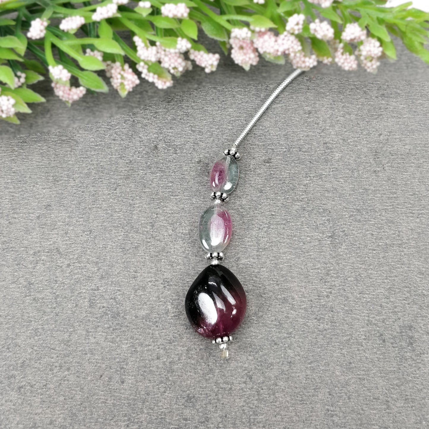 Tourmaline Gemstone Loose Beads : Natural Untreated Bi-Color Tourmaline Uneven Shape Plain Nuggets