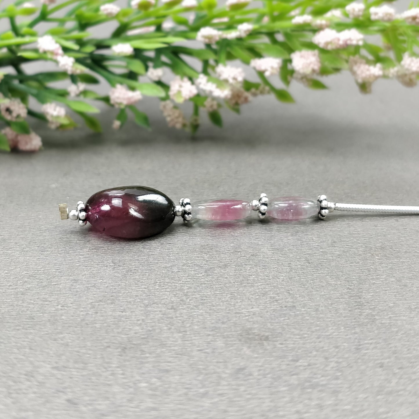 Tourmaline Gemstone Loose Beads : Natural Untreated Bi-Color Tourmaline Uneven Shape Plain Nuggets