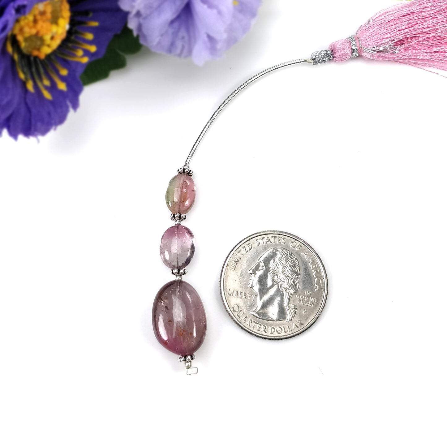 Tourmaline Gemstone Loose Beads : Natural Untreated Bi-Color Tourmaline Uneven Shape Plain Nuggets