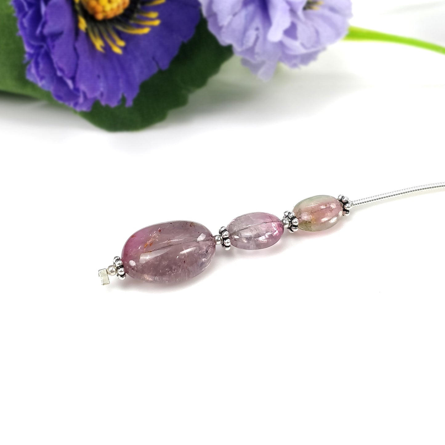 Tourmaline Gemstone Loose Beads : Natural Untreated Bi-Color Tourmaline Uneven Shape Plain Nuggets