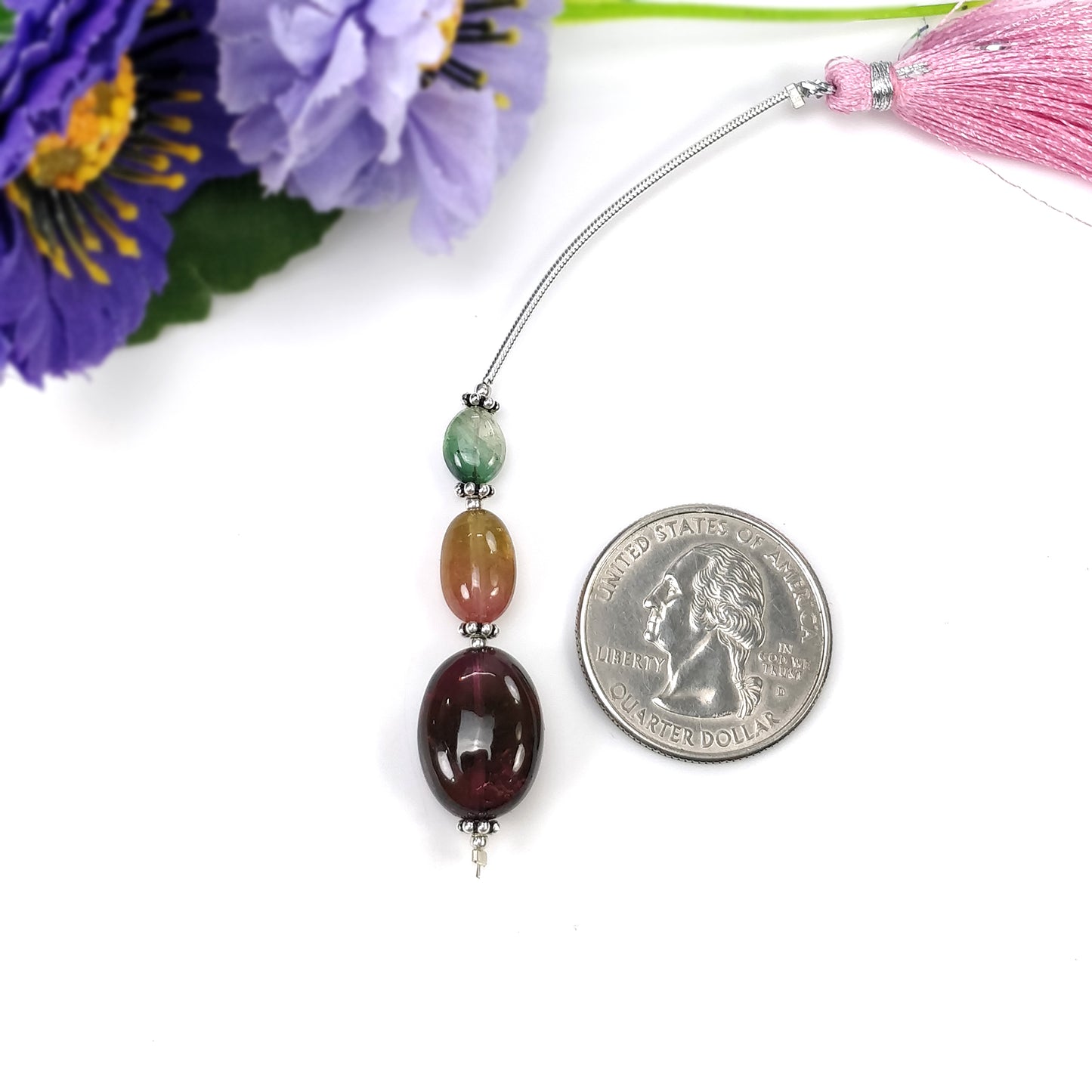 Tourmaline Gemstone Loose Beads : Natural Untreated Bi-Color Tourmaline Uneven Shape Plain Nuggets