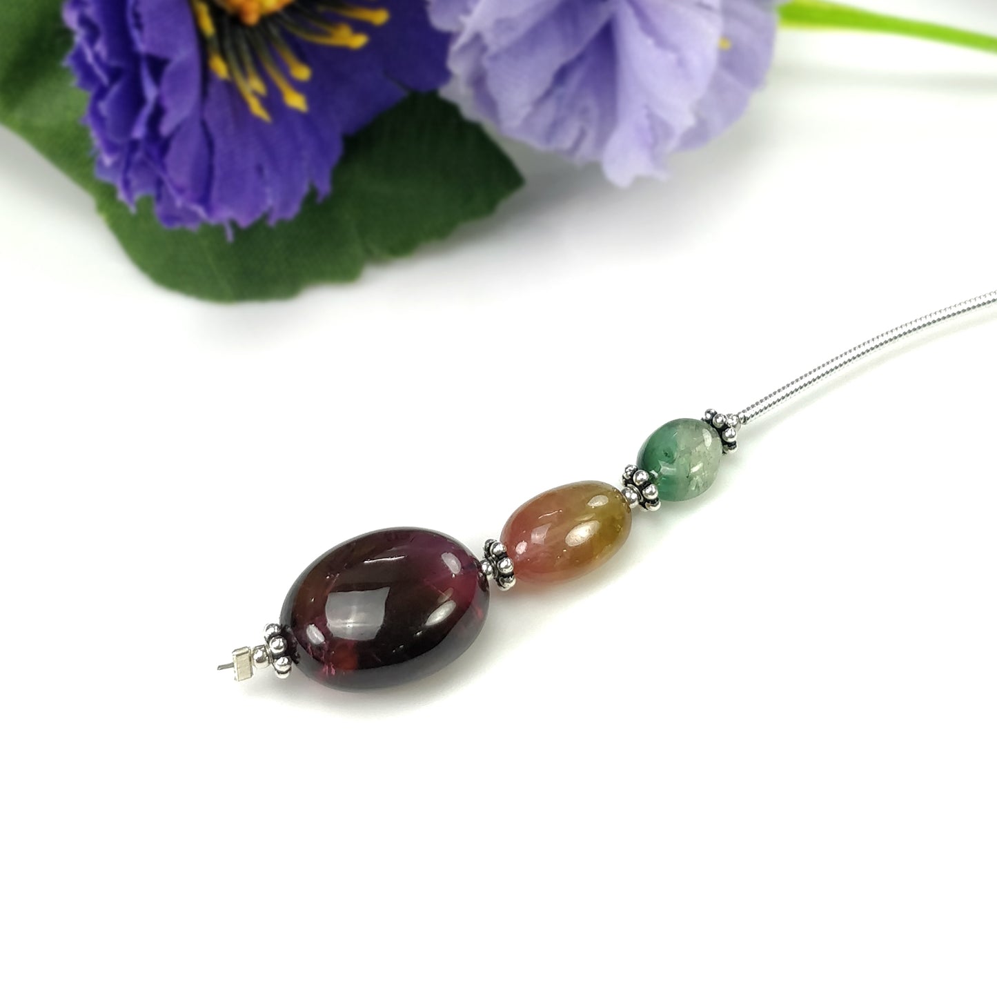 Tourmaline Gemstone Loose Beads : Natural Untreated Bi-Color Tourmaline Uneven Shape Plain Nuggets