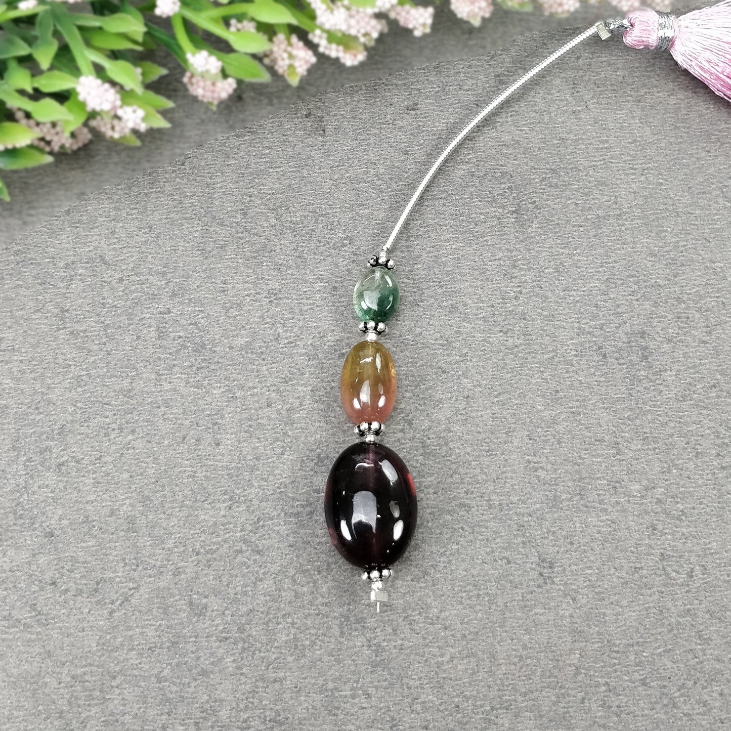 Tourmaline Gemstone Loose Beads : Natural Untreated Bi-Color Tourmaline Uneven Shape Plain Nuggets