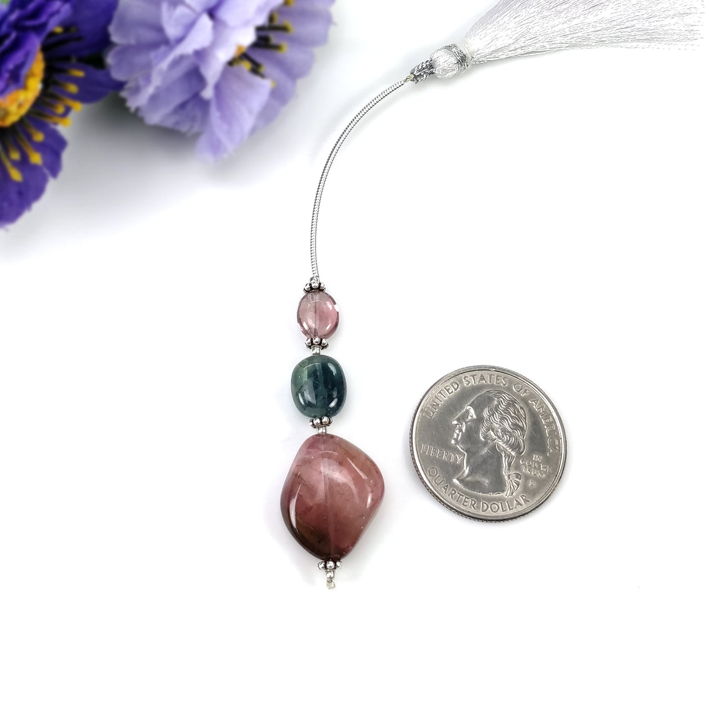 Tourmaline Gemstone Loose Beads : Natural Untreated Bi-Color Tourmaline Uneven Shape Plain Nuggets