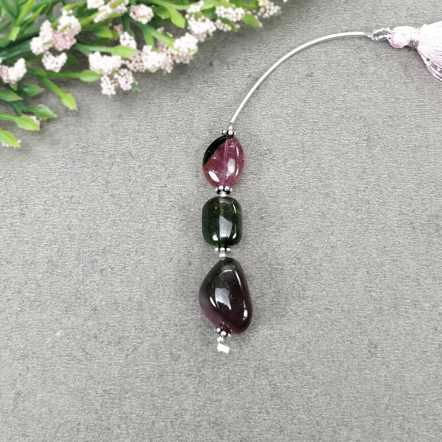 Tourmaline Gemstone Loose Beads : Natural Untreated Bi-Color Tourmaline Uneven Shape Plain Nuggets