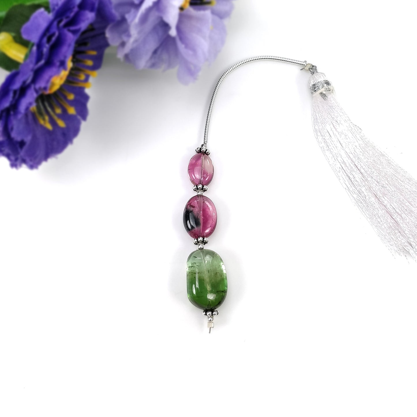 Tourmaline Gemstone Loose Beads : Natural Untreated Bi-Color Tourmaline Uneven Shape Plain Nuggets