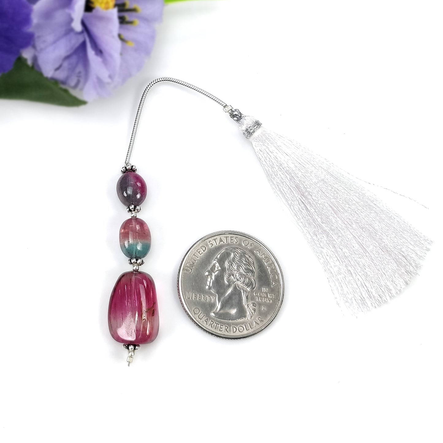 Tourmaline Gemstone Loose Beads : Natural Untreated Bi-Color Tourmaline Uneven Shape Plain Nuggets